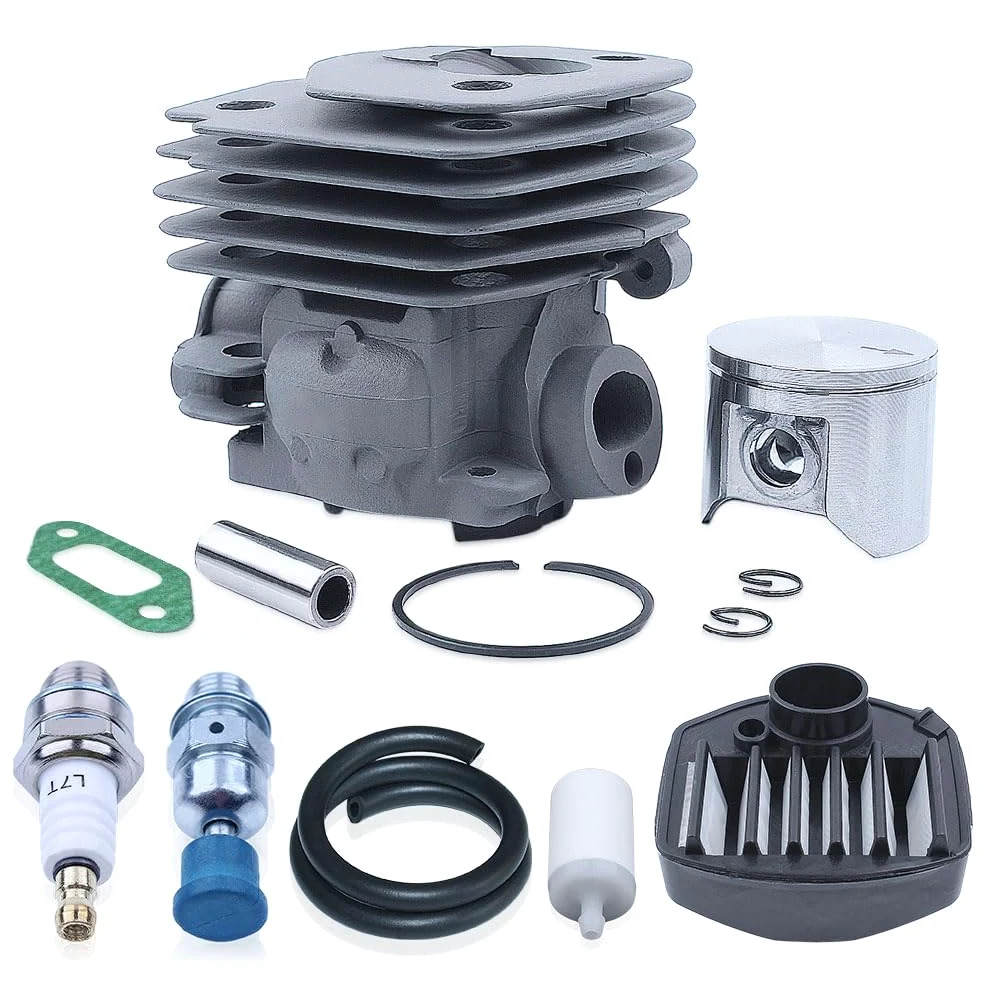 Kit de línea de Gas de Filtro de Combustible de Aire de pistón de Cilindro for Motosierra Jonsed CS 2159 CS 2156 CS2159 CS2156 EPA 47mm Puerto de Gran Cilindro Niksl