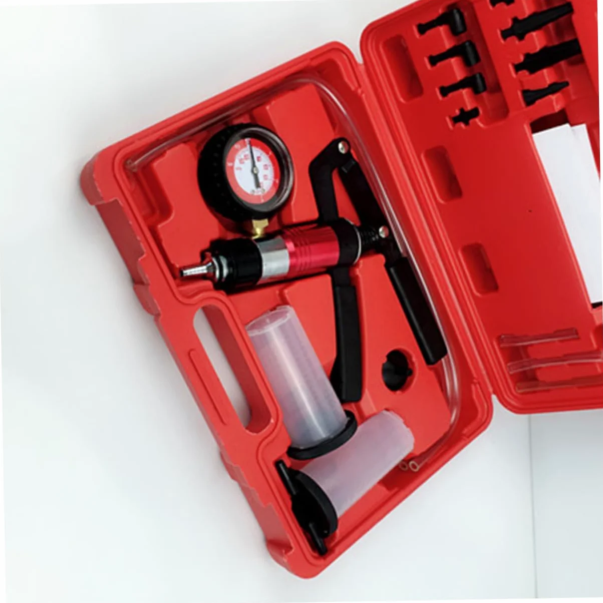 Zerodeko Bomba De Vacío Manual para Purga De Frenos Cuerpo De Bomba De Vacío Herramienta De Protección contra Vapor Kit De Purga De Frenos para Automotriz