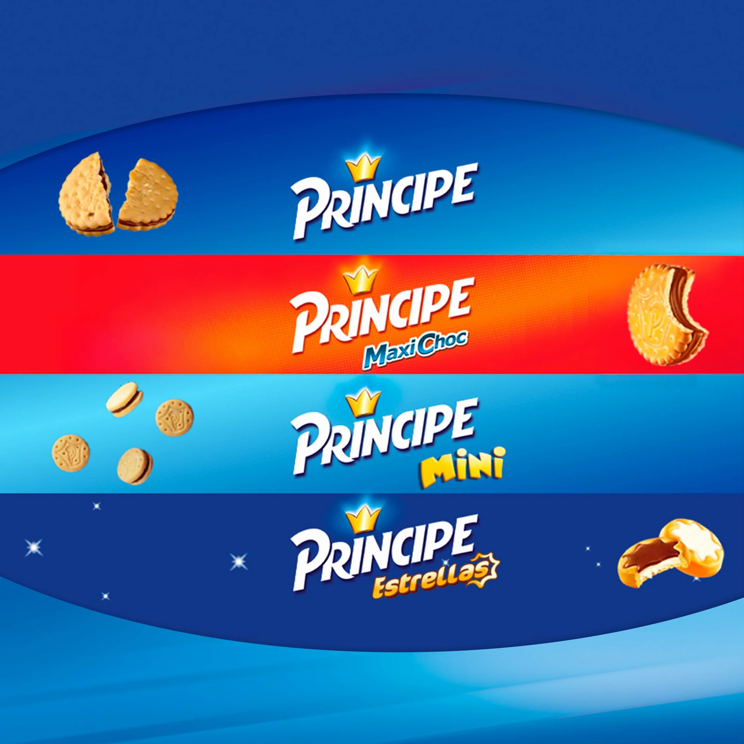 Príncipe Original, Galletas Sándwich Rellenas de Crema de Chocolate, 300g