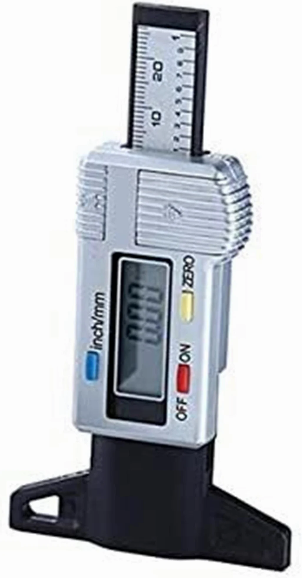 Probador de neumáticos de Coche, Pastilla de Freno, Desgaste, medidor de Profundidad de neumático Digital, Herramienta de comprobación de Banda de Rodadura (Color : Bianco)