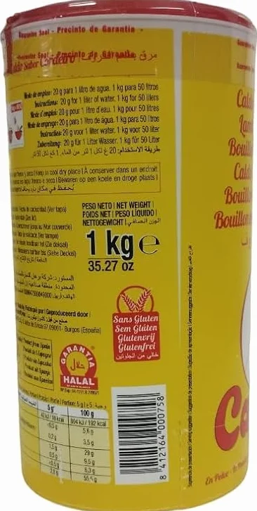 CALNORT Caldo de Cordero Deshidratado 1 Kg SIN GLUTEN