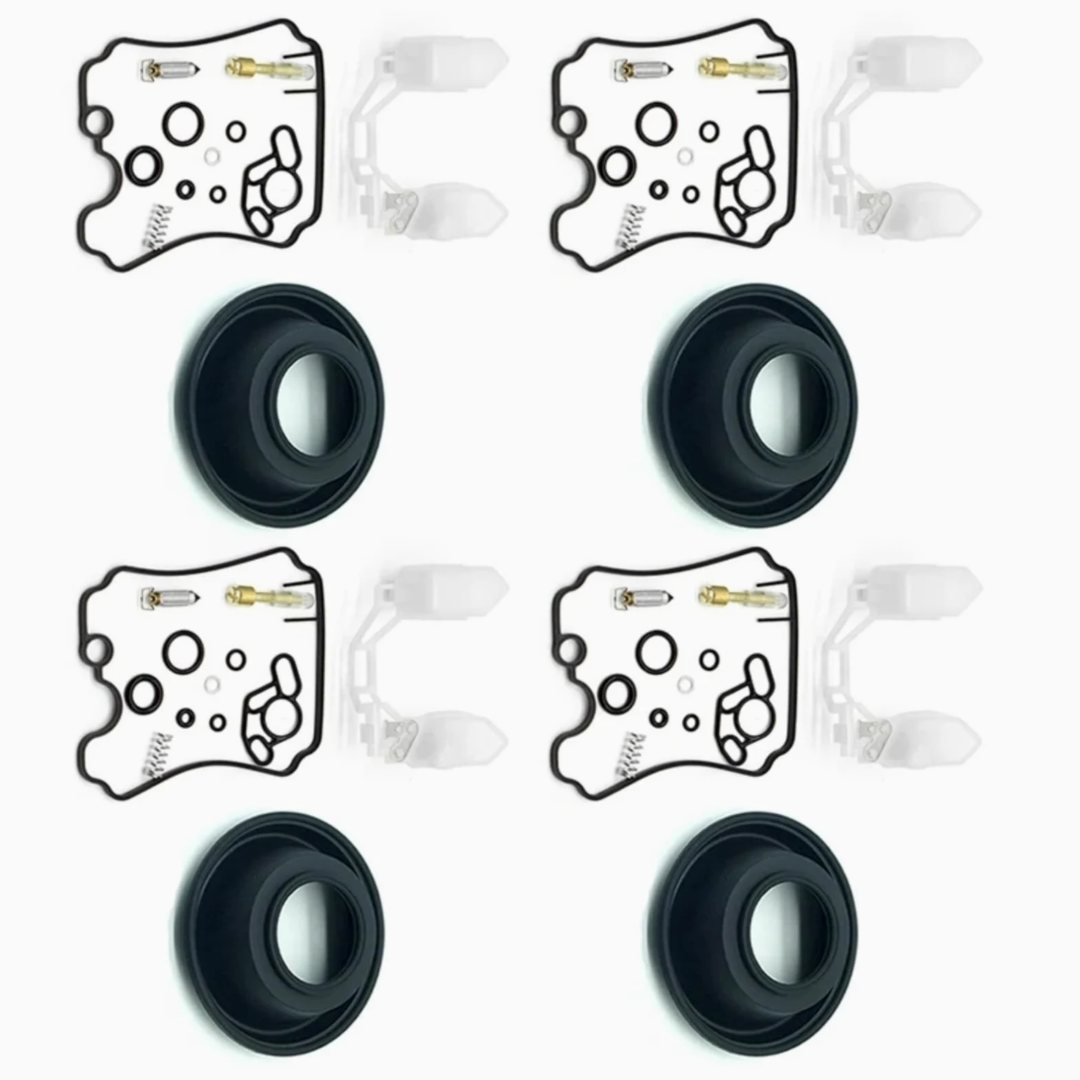 Kit Carburador Repuesto Kit Reparación Carburador Motocicleta Para Yamaha Para YZF750R 1993-1996 1997 1998 Membrana De Diafragma De Vacío Flotador Vavle Pieza De Carburador(D Set)
