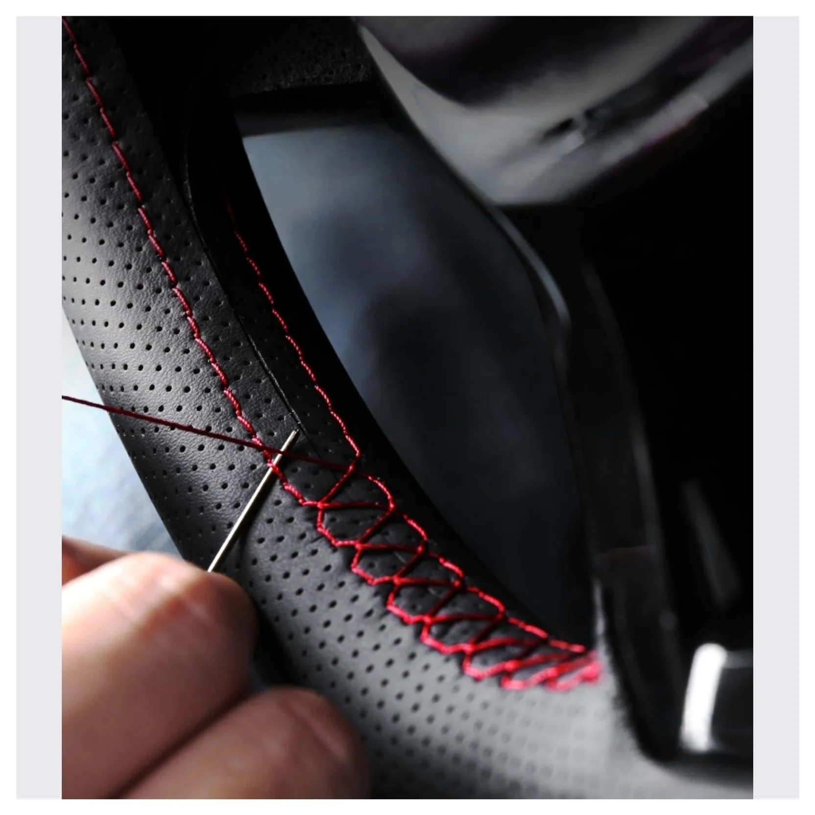 Fundas para Volante de Coche Fit 2020 para Jazz Shining Wheat Black PU