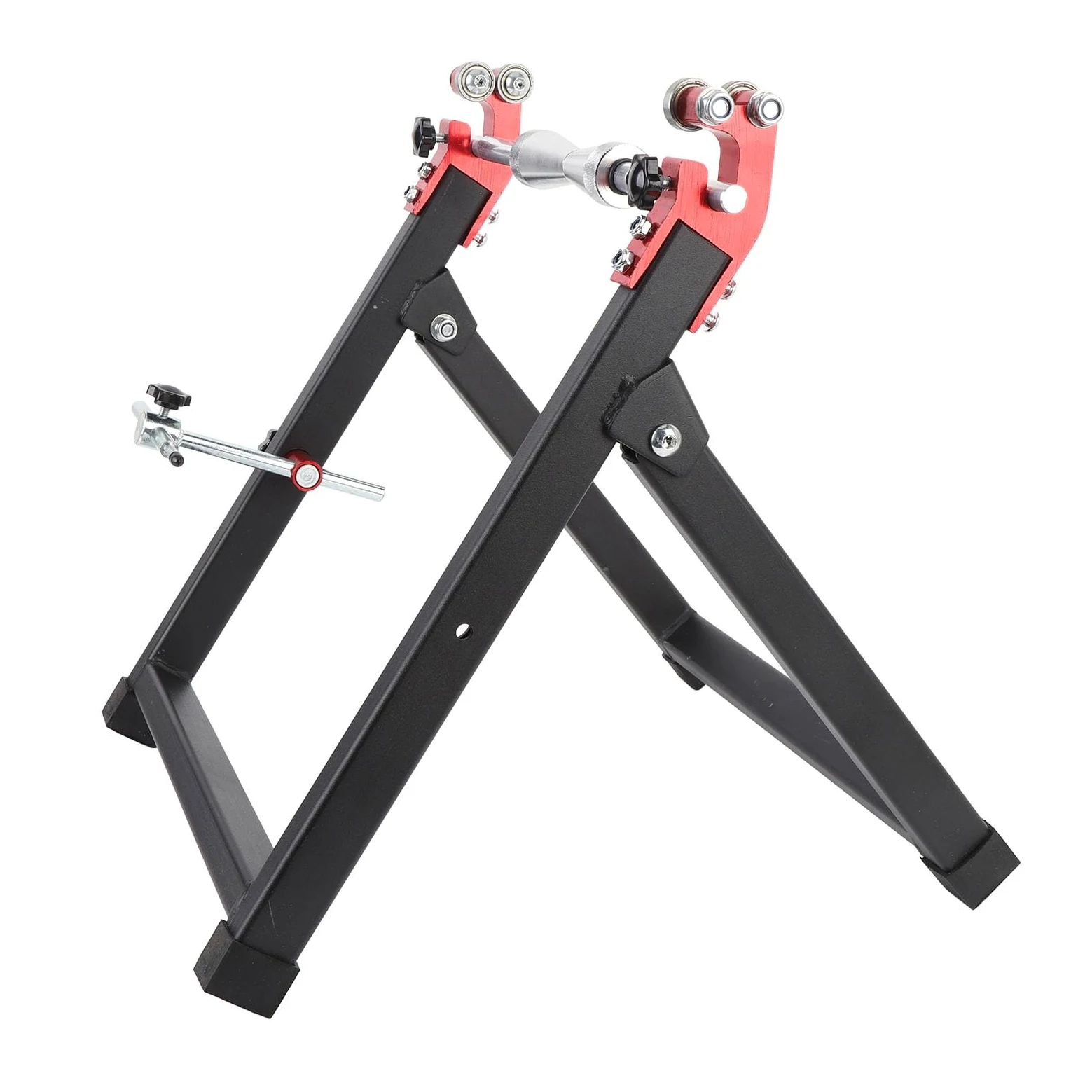 Soporte Equilibrador de Ruedas, Herramienta de Equilibrio de Ruedas de Bicicleta de Acero Resistente, Equilibrador de Alineación de Neumáticos para la Mayoría de Motocicletas de 5 Pulgadas