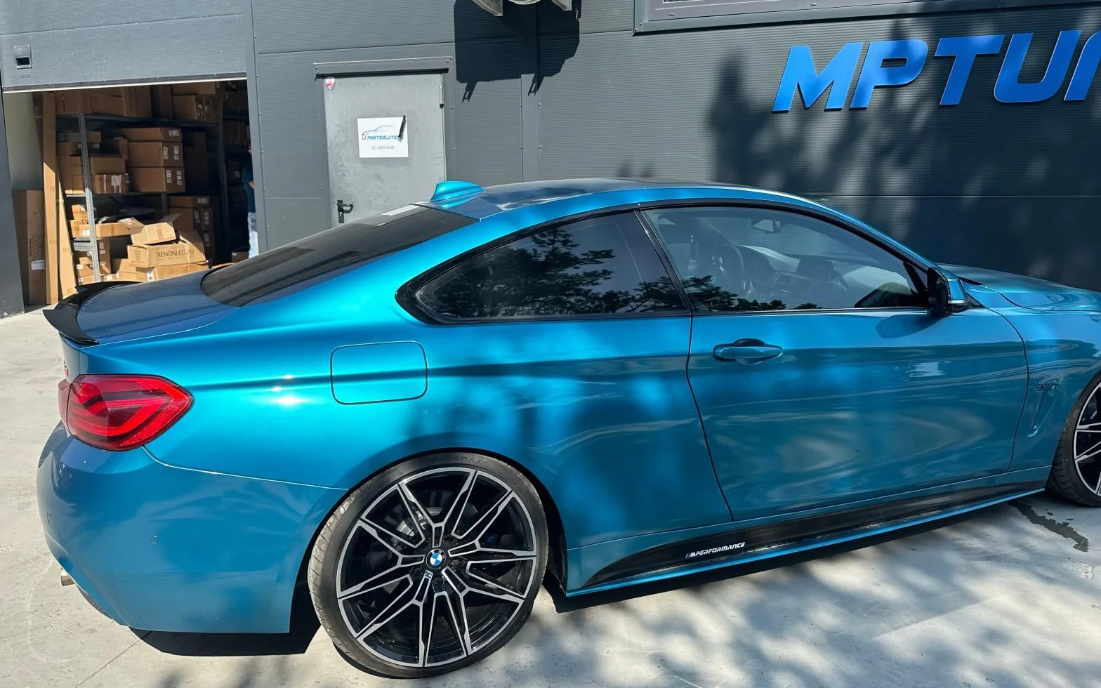 MpTuned Alerón trasero negro brillante para BMW Serie 4 F32 2 puertas Coupé 2014-2019 420i 428i 430i 435i 440i alerón trasero