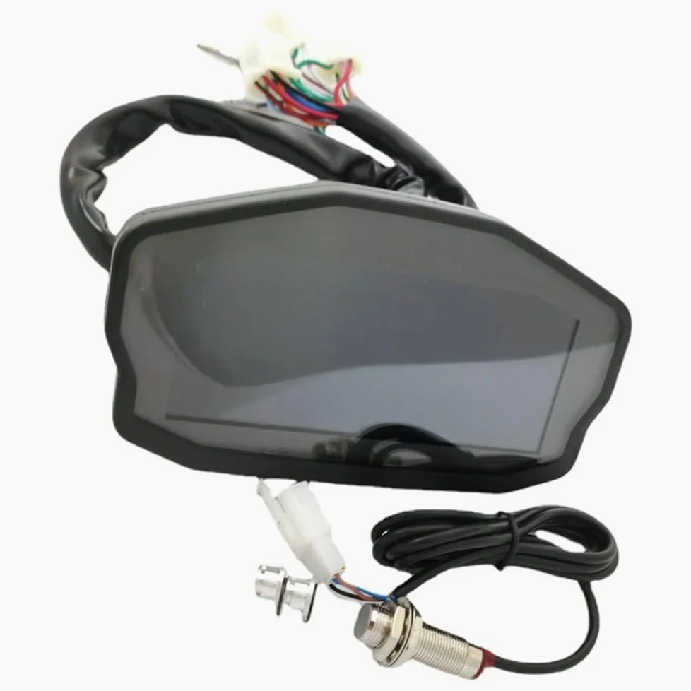 tacómetro Digital Tacómetro LED Universal para Motocicleta, 1, 2 y 4 Cilindros, odómetro Digital con luz de Fondo para