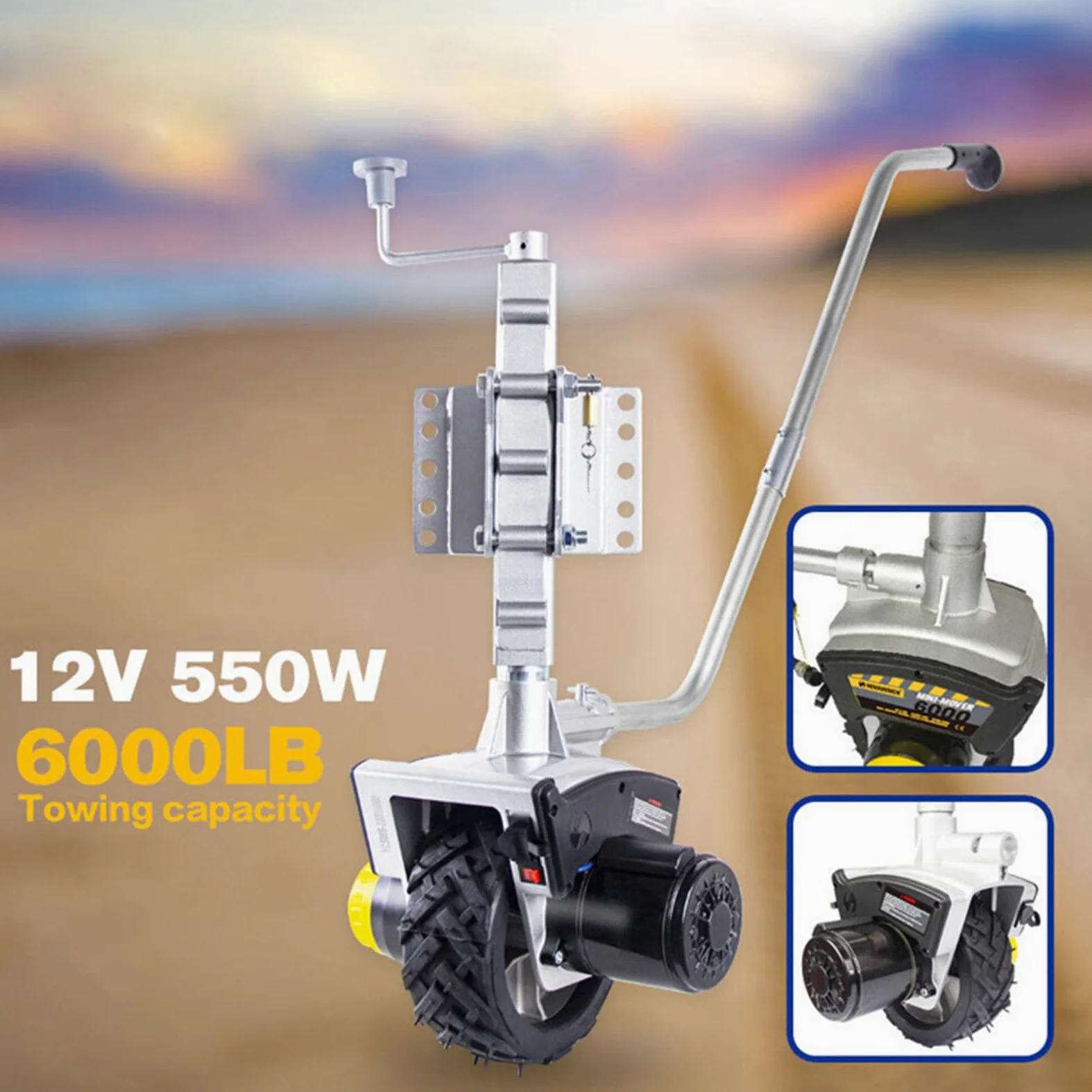 Electric Trailer Mover - Sistema de maniobra automático de ruedas de caravana para remolques, barcos y remolques de caballos