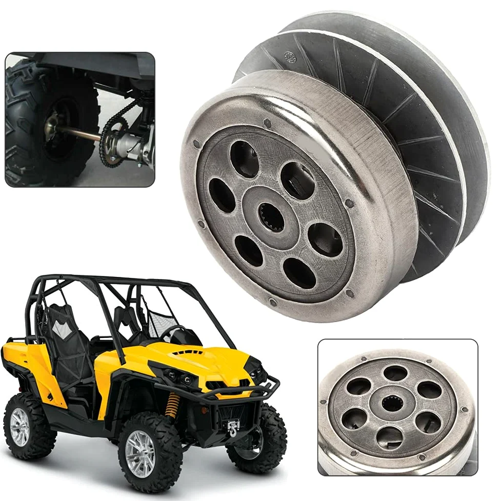 Polea conducida Embrague trasero Juego de embrague trasero Conjunto completo de embrague apto para LINHAI 250 Scooter Go Kart ATV 16T Spline