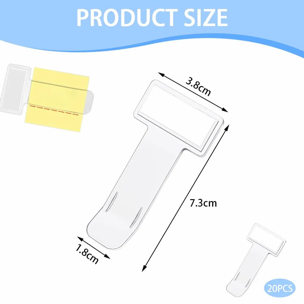 20 Piezas Clip para Boletos de Parabrisas Autoadhesivo Pinza Transparente Ticket Coche Soporte Pinzas de Plástico para Billetes de Aparcamiento para Coches Caravanas Camiones Parabrisas