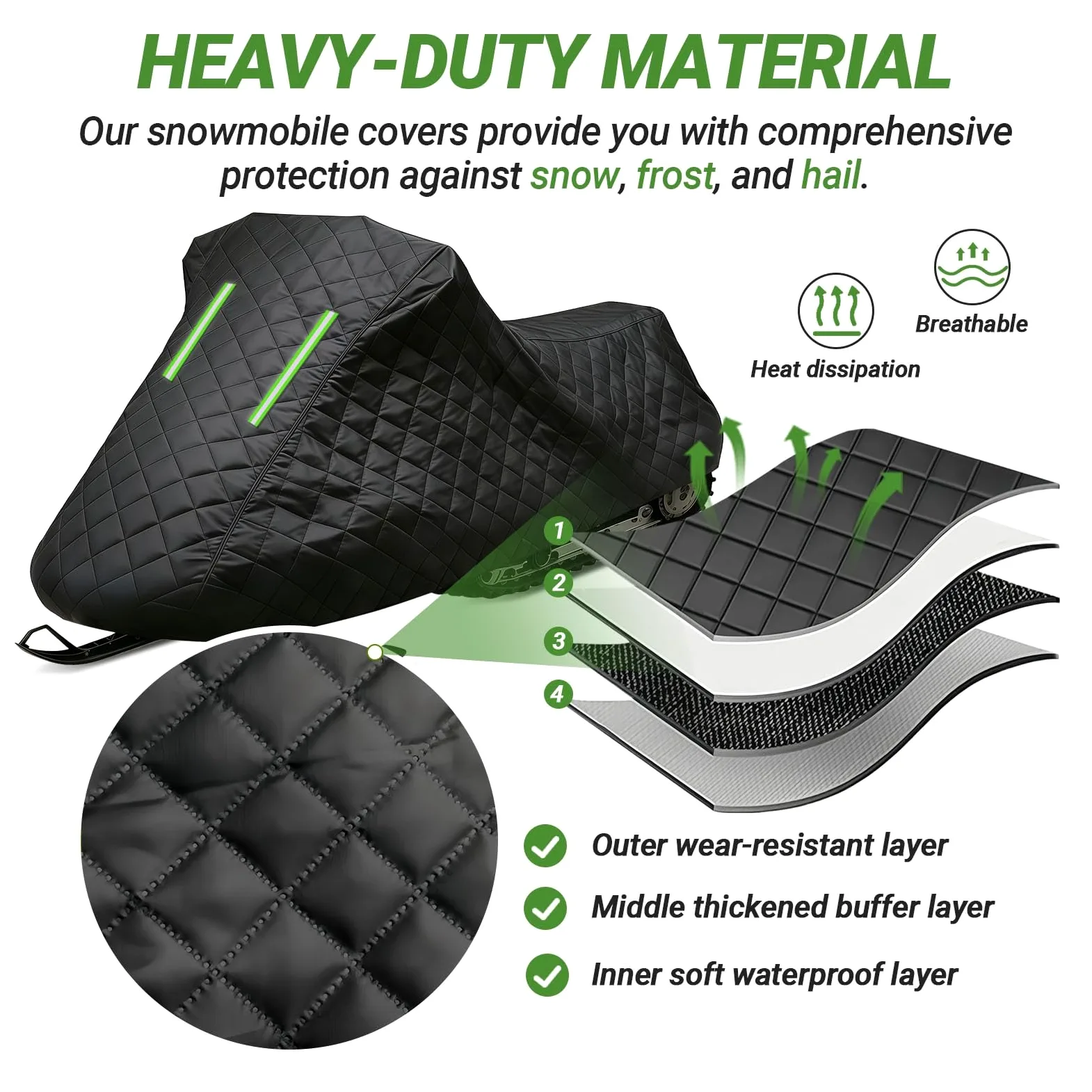 Funda Moto Nieve para Ski-Doo Backcountry X 2024-2026|Funda Protectora para Motos de Nieve para Todo Tipo de Clima|Antirrayas,Resistente Rayos UV,Nieve,Viento y Polvo