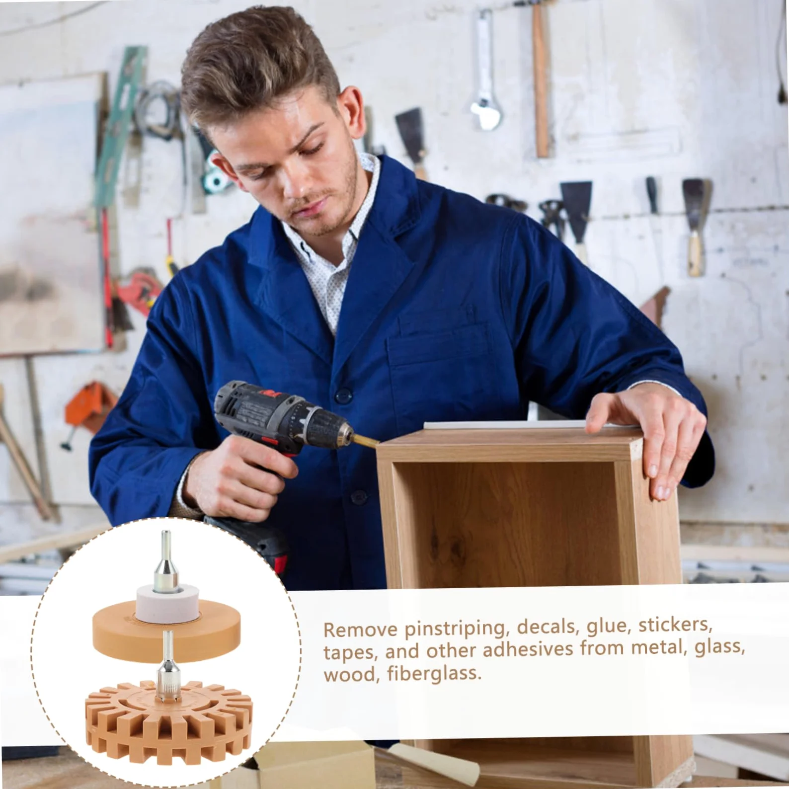 SOLUSTRE 10piezas Ruedas De Borrado para Adhesivos y Calcomanías Eliminador De Pegamento Rueda Eraser para Superficies Variadas Kit De Herramienta De Limpieza