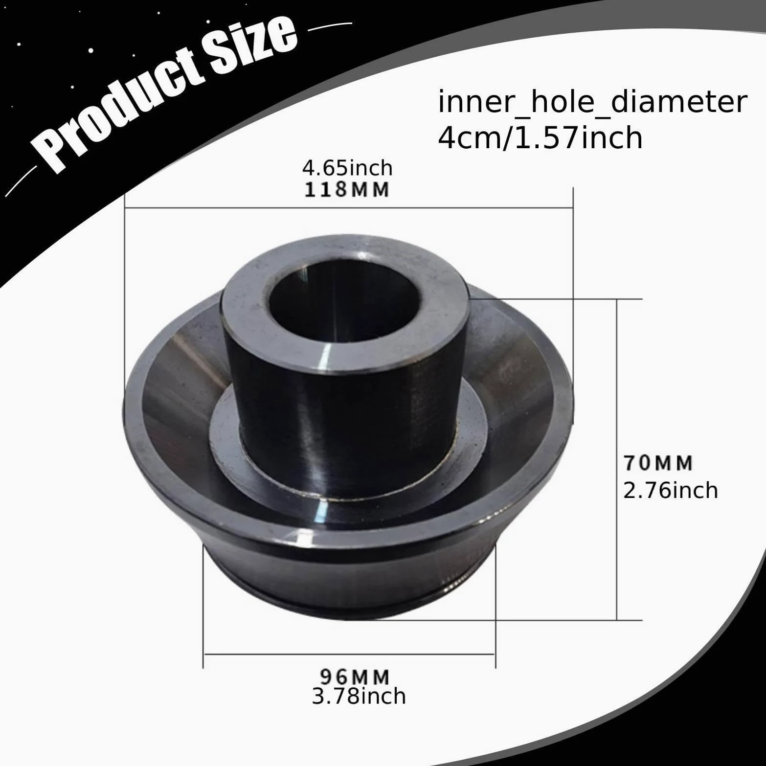 Equilibradora de Ruedas, Máquina de Equilibrado de Ruedas, Cono, Accesorios para Automóviles, Mantenimiento de Taller, Abrazadera de Doble Cara para U, 40mm