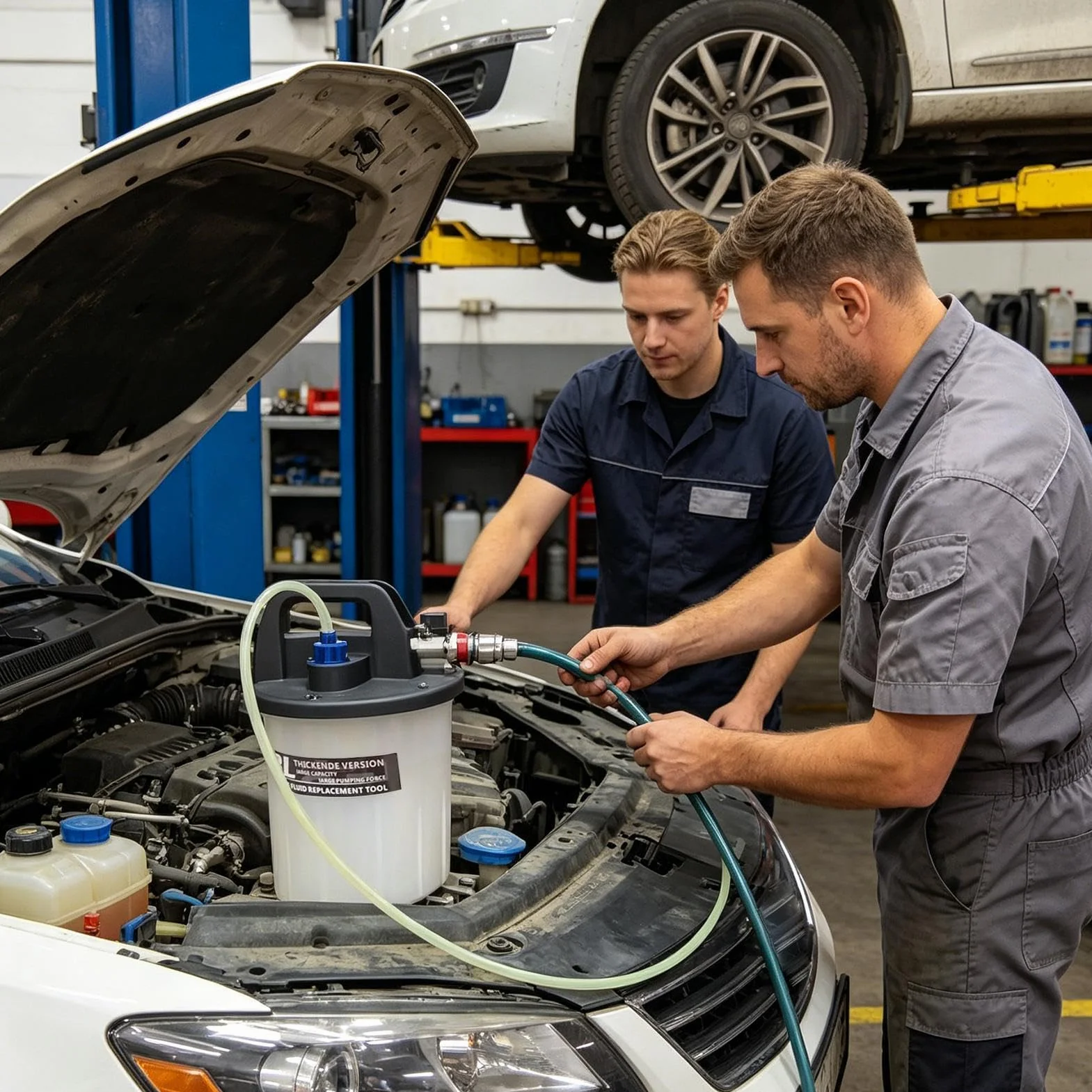 Extractor neumático de líquido 3L Dispositivo Antirretorno Instalación | Kit Extractor Fluido Frenos para Reparación Vehículo Para Mecánicos de Coche, Mantenimiento y Garaje