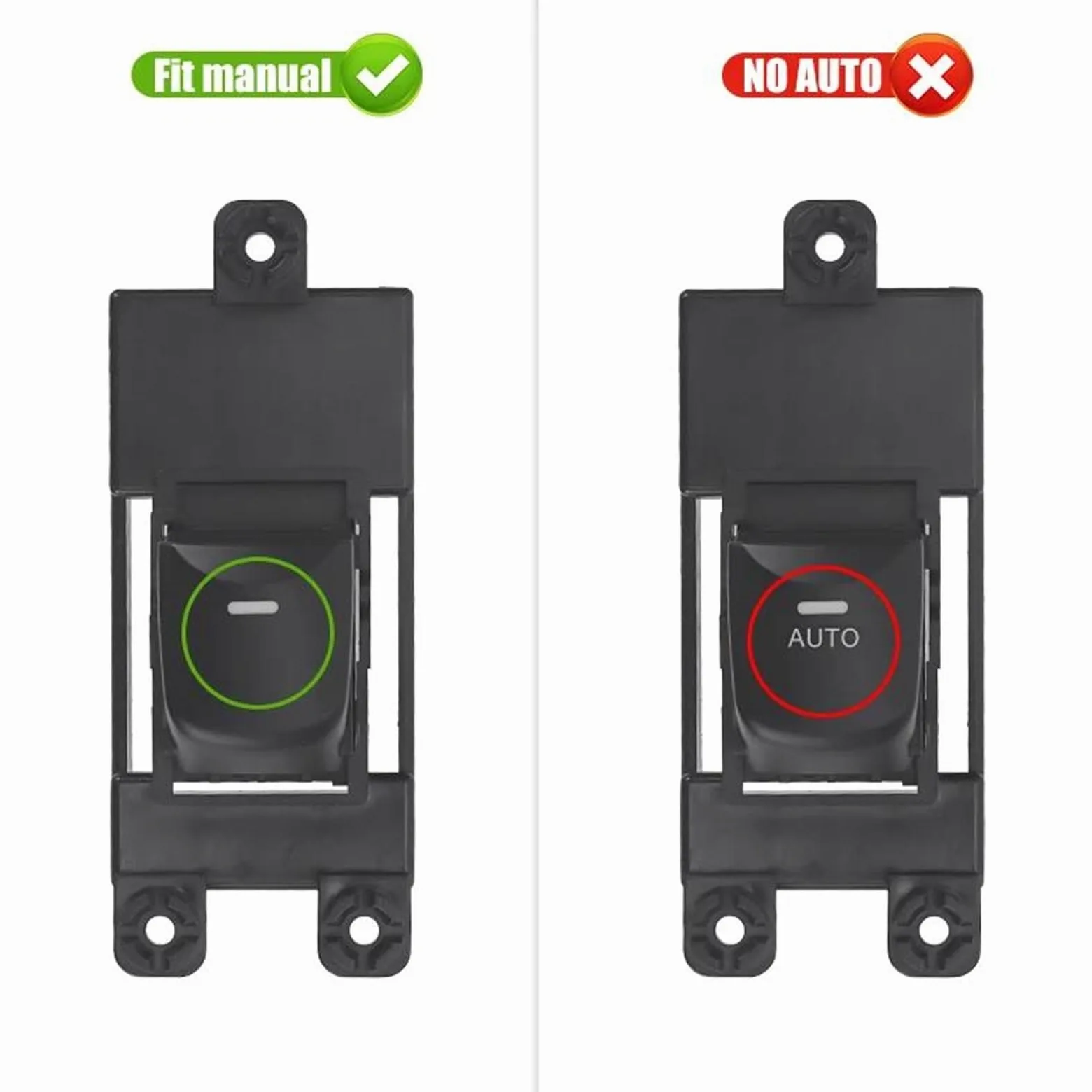 Genérico Interruptor Encendido Ventanilla Única LHD RHD para Hyundai para I30 2012-2016 Pieza Reemplazo Botón Delantero Izquierdo Derecho Botonera Ventana | 3pcs