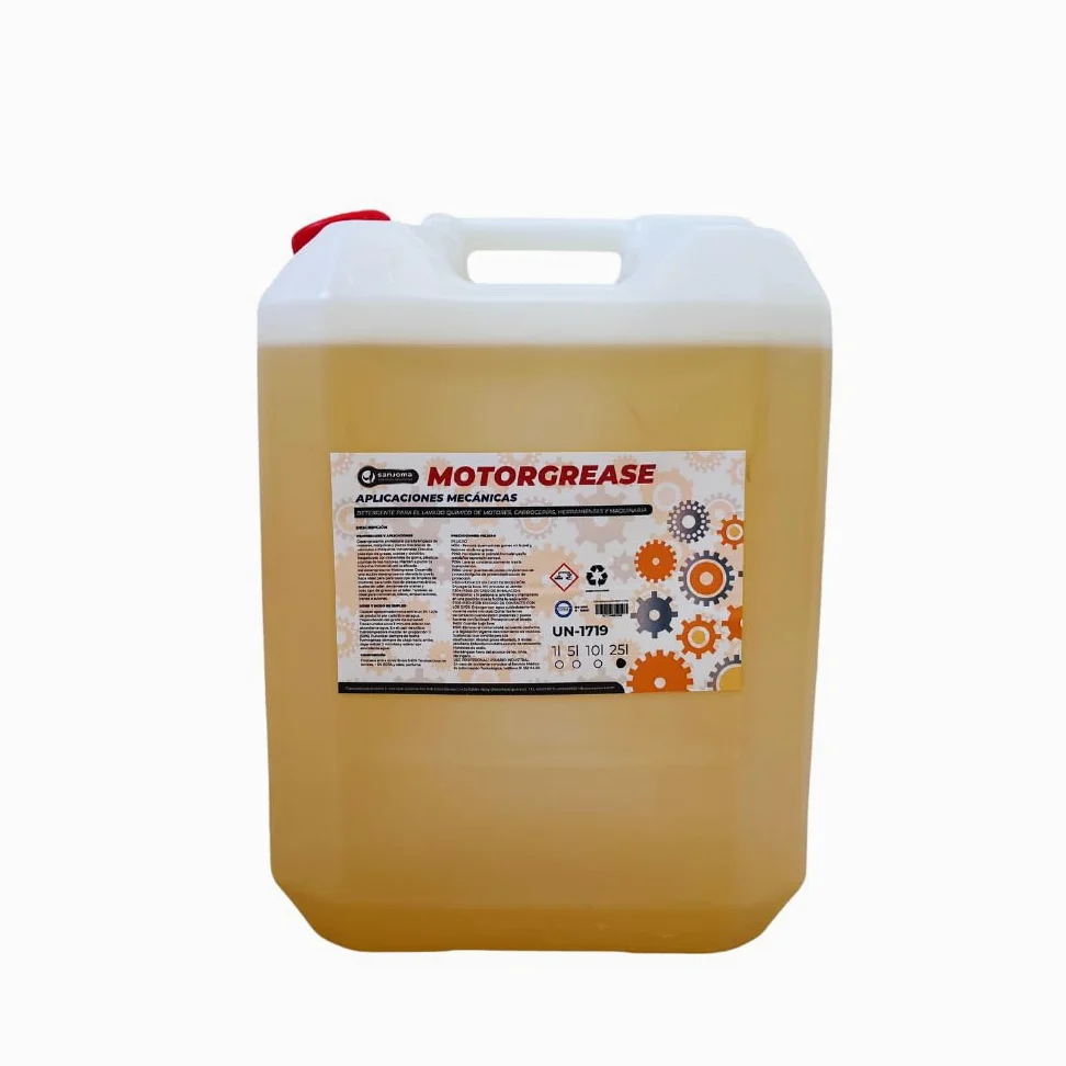 25L MotorGrease Desengrasante de Motor Profesional Coche Moto - Desengrasante Motor Industrial Fuerte Concentrado - Quitagrasas Limpia Motores Cadenas Transmisiones Piezas - Rápido y Eficaz