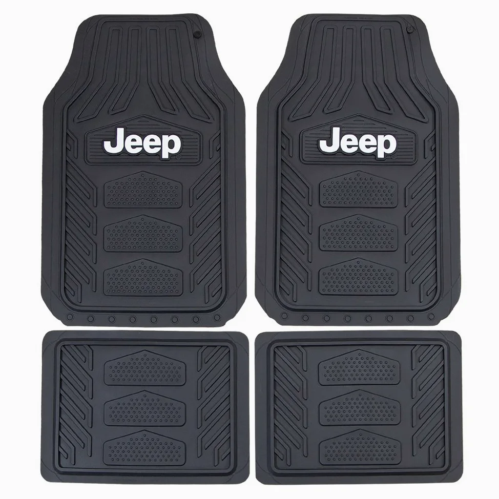 Plasticolor Alfombrillas para Piso Jeep Weatherpro Juego de 4 Negro