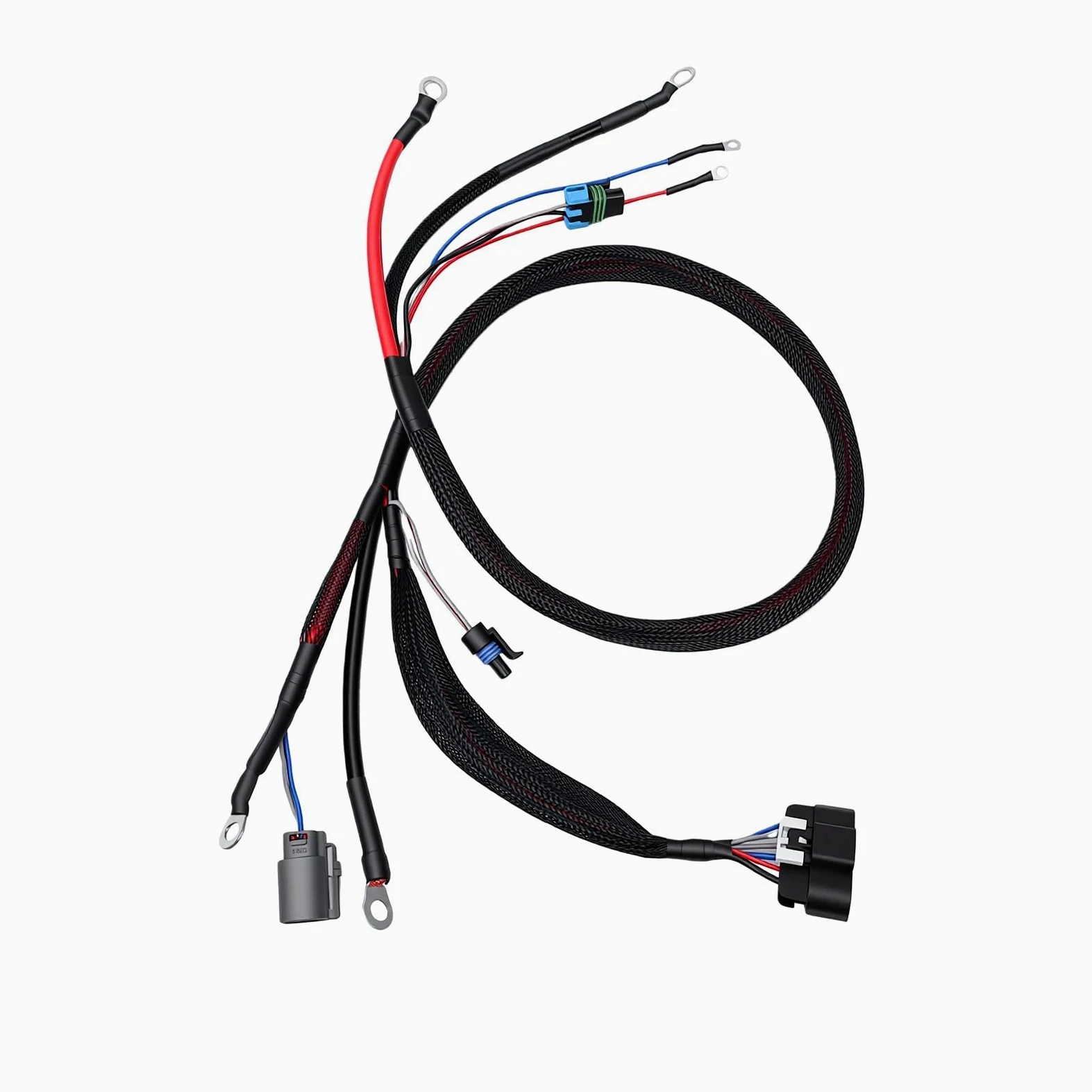 Keenso Arnés de Cables Apto para Equipos El Arnés de Cables Tejido de Alta Resistencia Se Conecta de Manera Eficiente para la Construcción 1 X Unidad