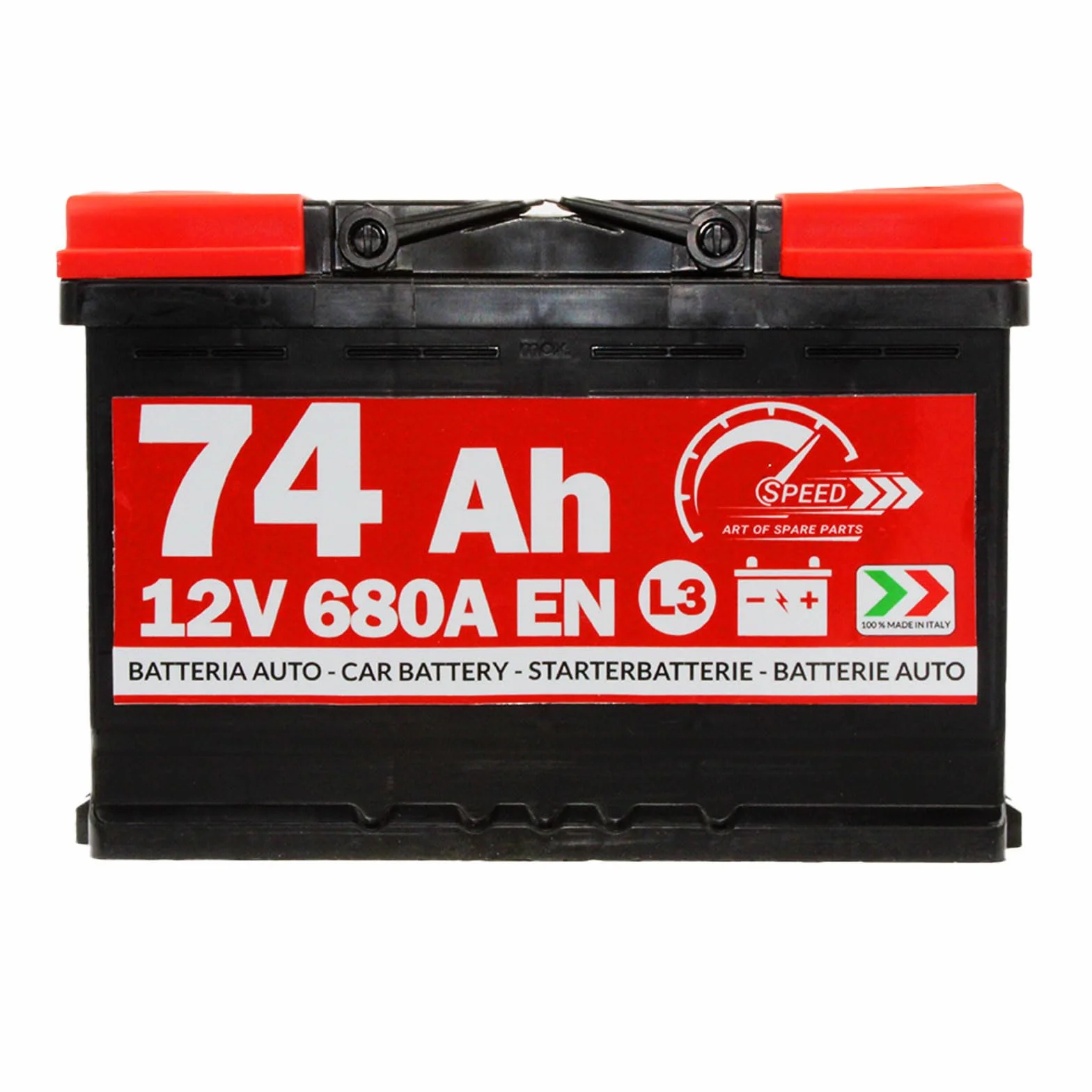 Batería Coche Speed by SMC 12 V 74 Ah 680 A con Polo Positivo a derecha L374 Código | L374 Código