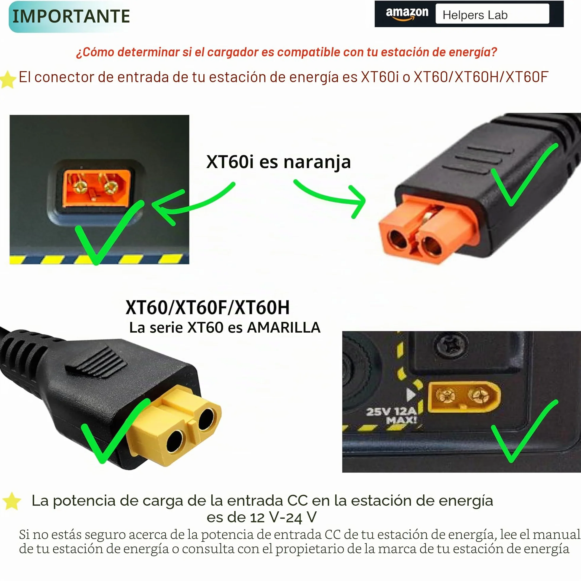 XT60 Cargador de Coche Mechero para Powerstation Estación de energía portátil Bluetti EB55 EcoFlow Delta River 12-24 V Encendedor de Cigarrillos Plug 16 AWG