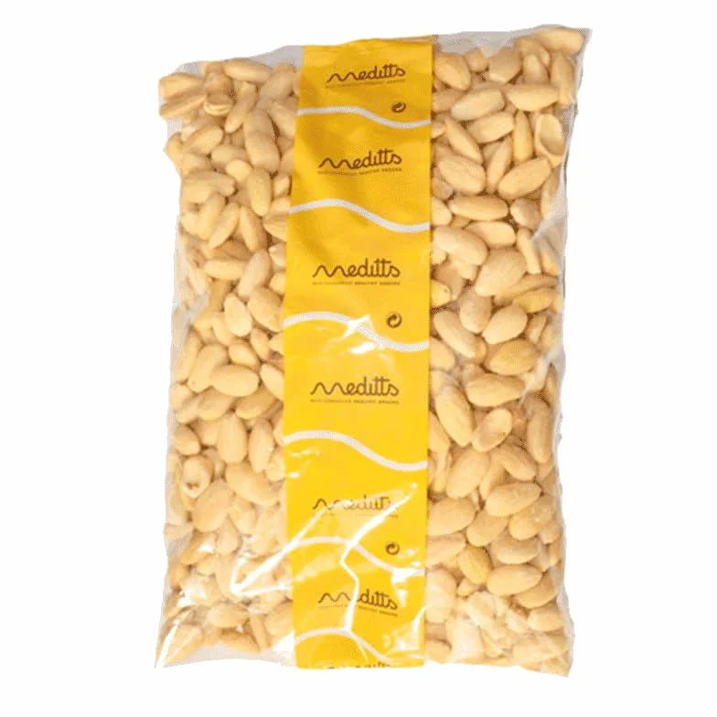 Almendras Peladas 1kg Meditts Enteras Crudas Sin Cáscara Sin Sal Sin Gluten