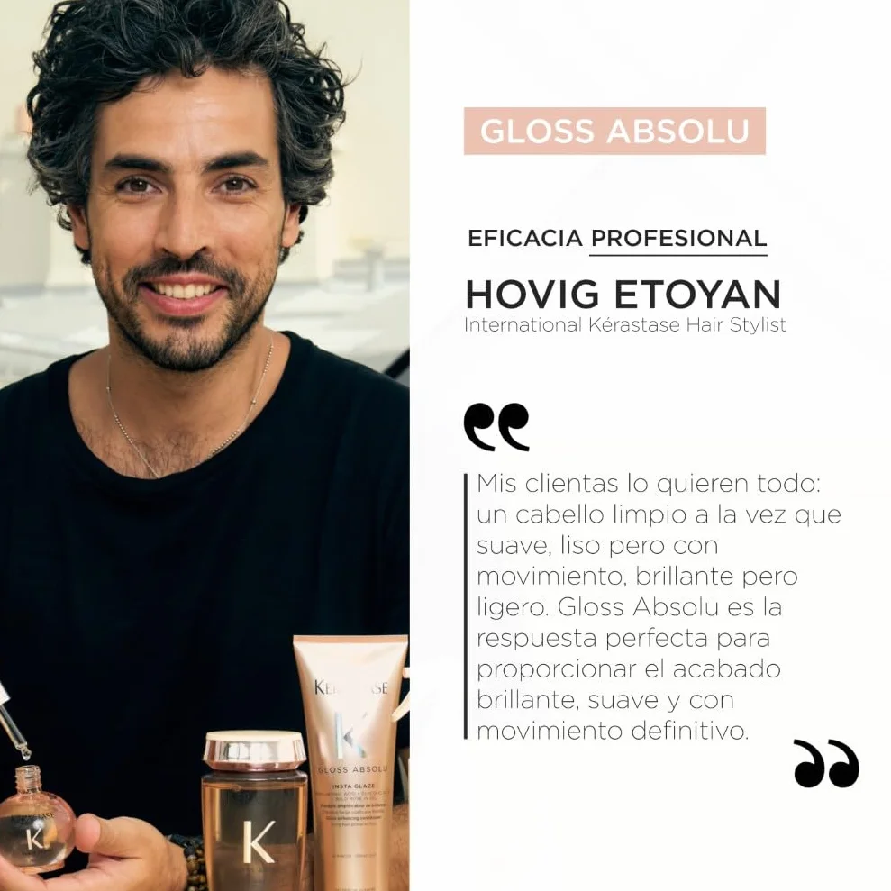 Kérastase Gloss Absolu Bain Hydra-Glaze Champú Hidratante e Iluminador 250ml