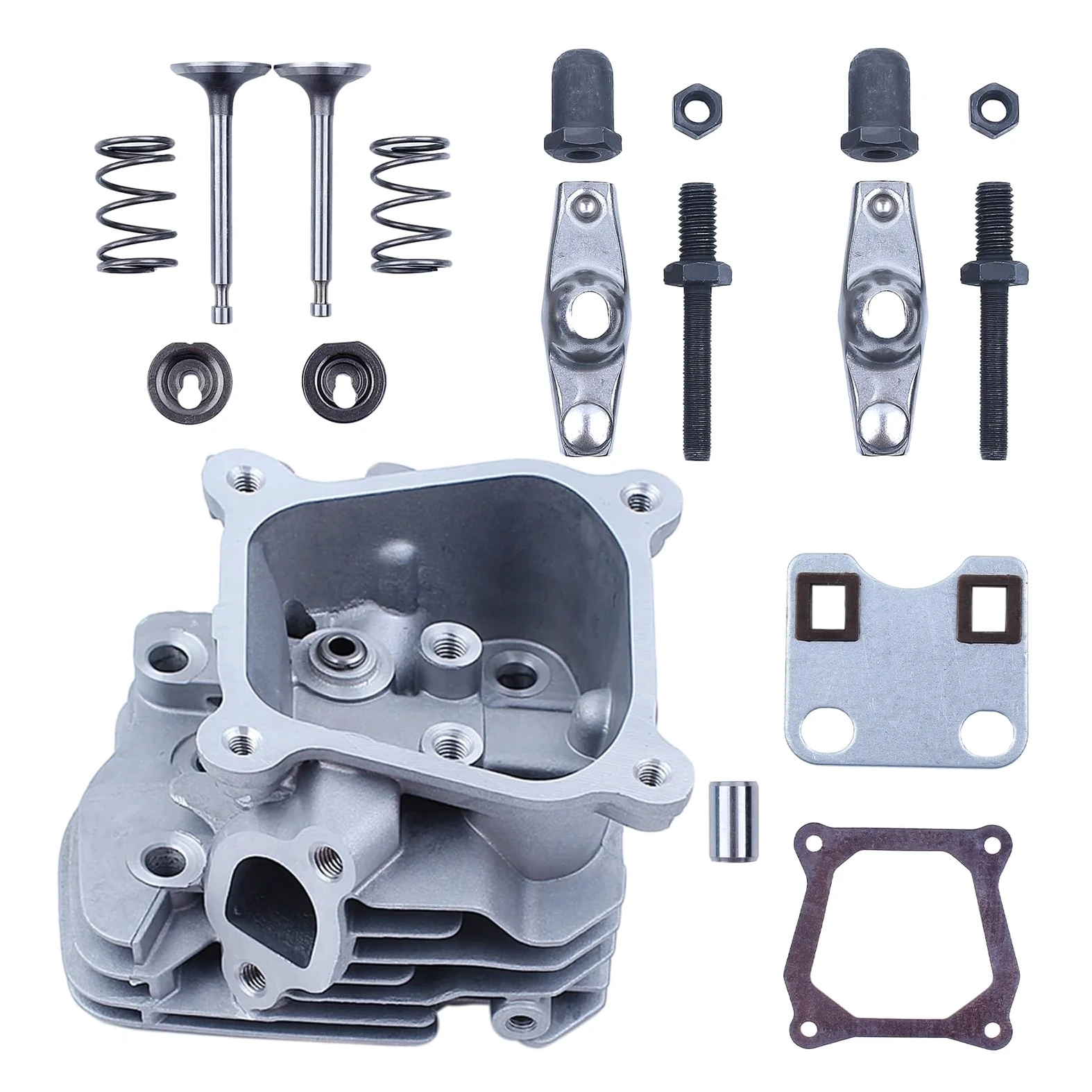 Juego de resortes for balancín válvula y Culata Motor Compatible con Honda GX160, GX200, Modelos Chinos 168F, 5, HP, 6, 2 kW 3