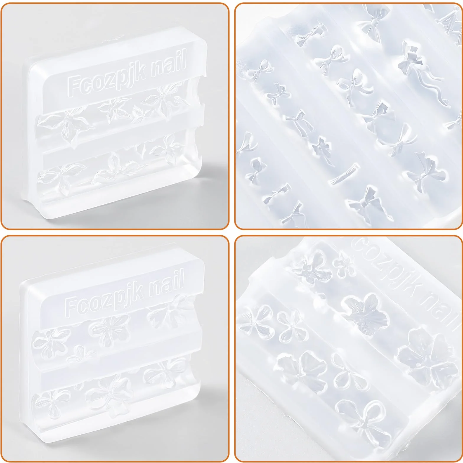 Moldes de silicona 3D flores Nail Art herramientas decoración uñas resina