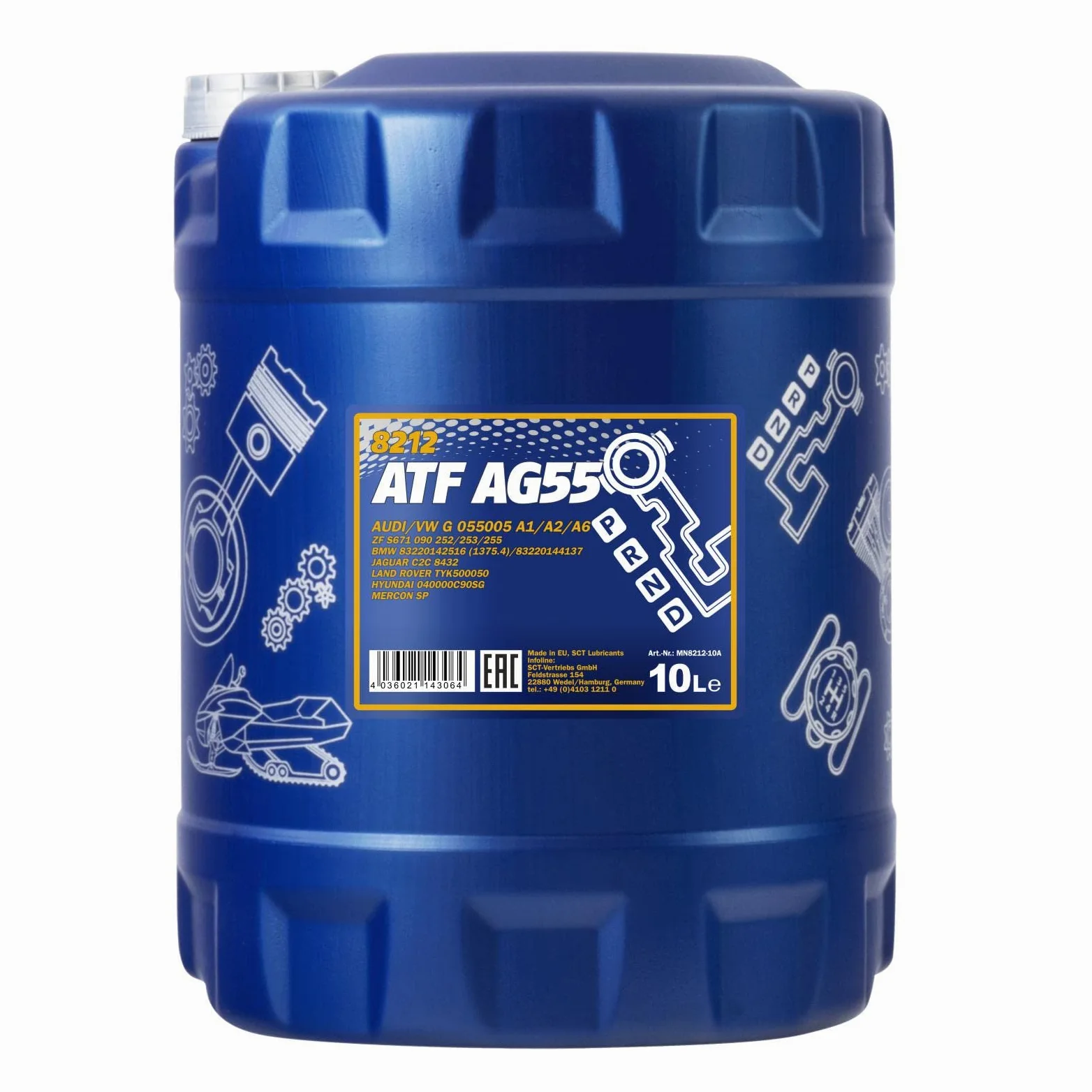 MANNOL MN8212-10 Aceite para transmisión automática Aceite de caja de cambios automática Aceite ATF Aceite para caja automática