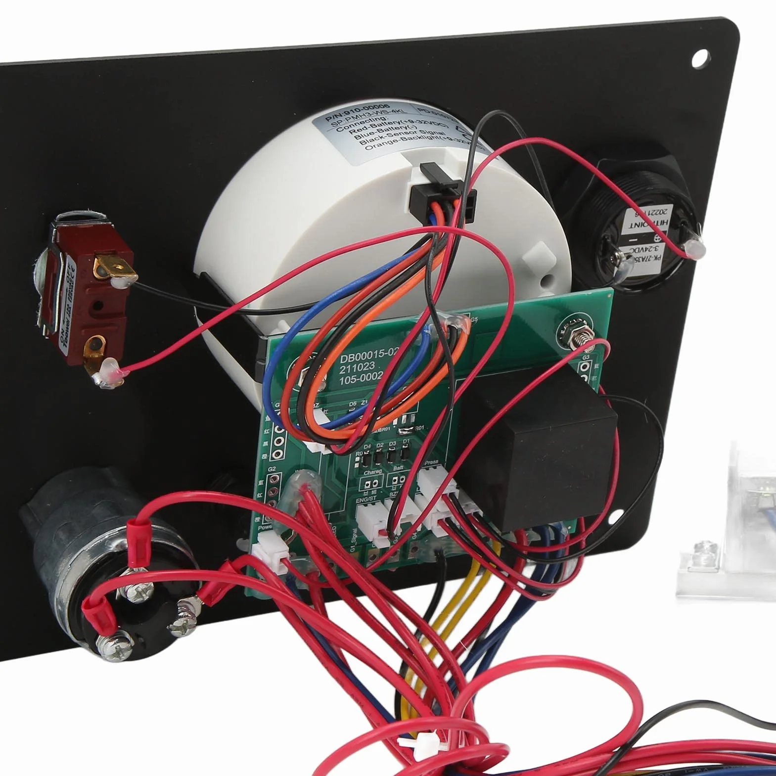 Dilwe Panel de Instrumentos para Barcos, Panel de Tacómetro de Tablero Marino de Acero Inoxidable 316L de 0 a 4000 RPM IP67 a Prueba de Agua con Contador de Horas, Alarma, Parada de Inicio para