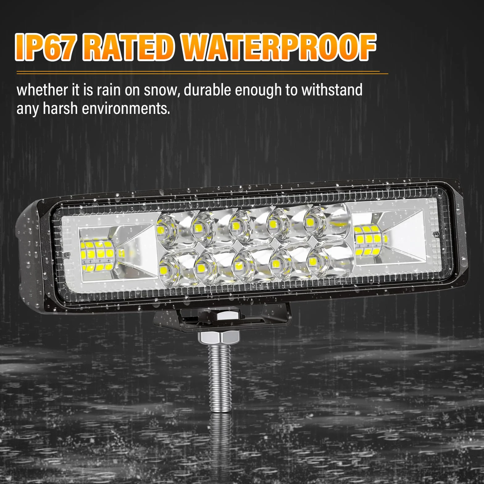 RIGIDON 4PCS 6 Pulgadas 15cm 24W Focos LED Tractor 12V 24V Impermeable Luz Antiniebla Barra LED Coche 4x4 Off-road ATV UTV SUV