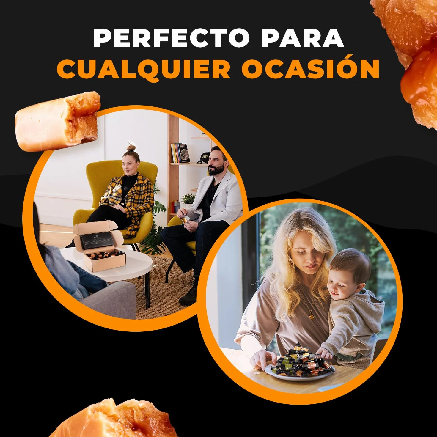 Mr Fudgesto Caramelos Tradicionales Sabor Caramelo Salado Toffee Artesanales Caja 900g