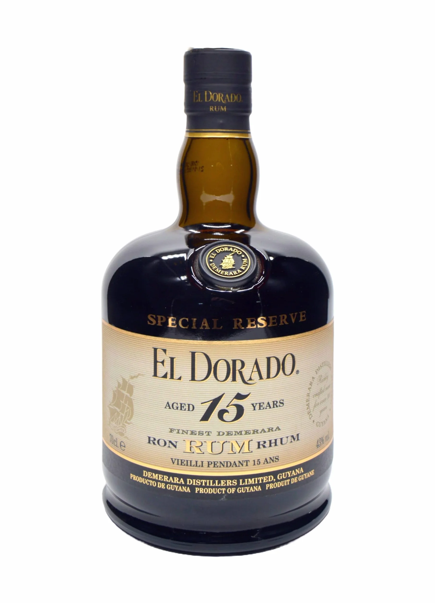 El Dorado 15 Years Old Finest Demerara Rum Special Reserve 43% Vol. 0,7l Giftbox