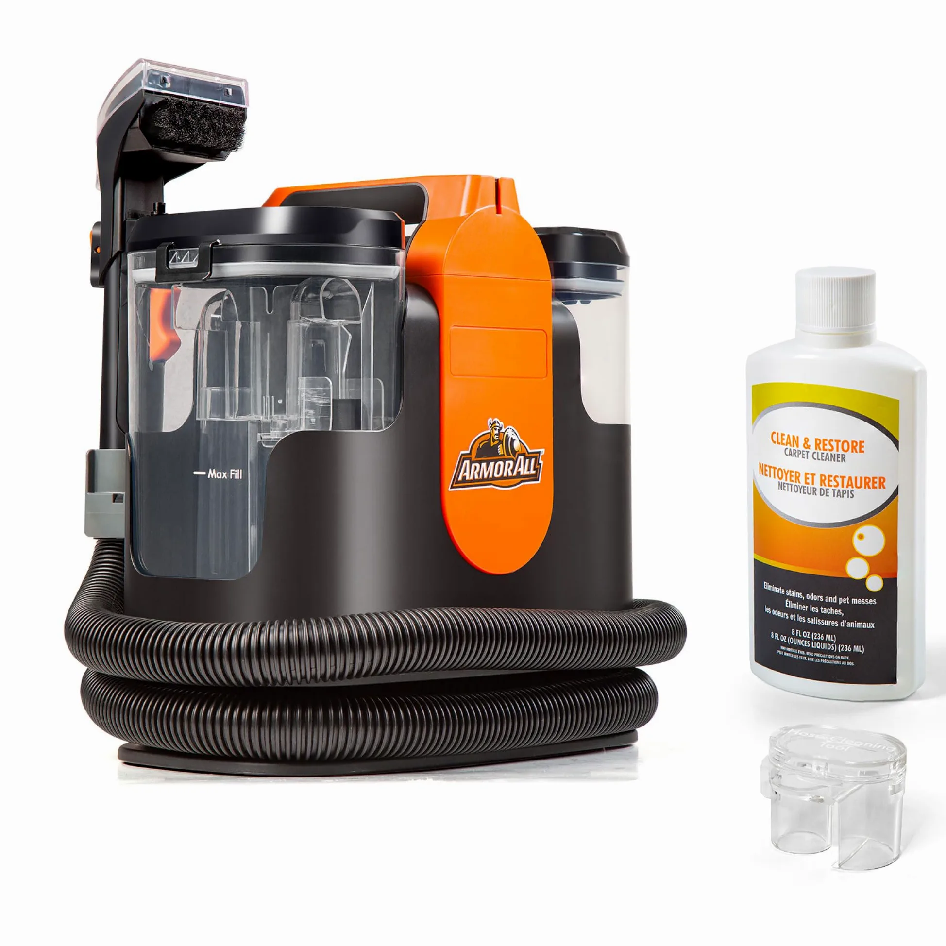 Armor All SCC301 0901 - Limpiador de tapicería y alfombras, detallador de automóviles y automóviles con herramientas para mascotas, alfombras y sofás