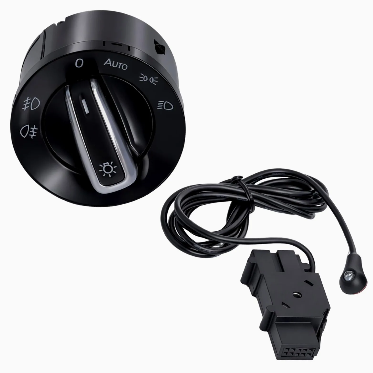 Gainbon Generic - Sensor de luz de coche + interruptor cromado para VW Golf 5 / Golf MK6 / Tiguan/Jetta MK5