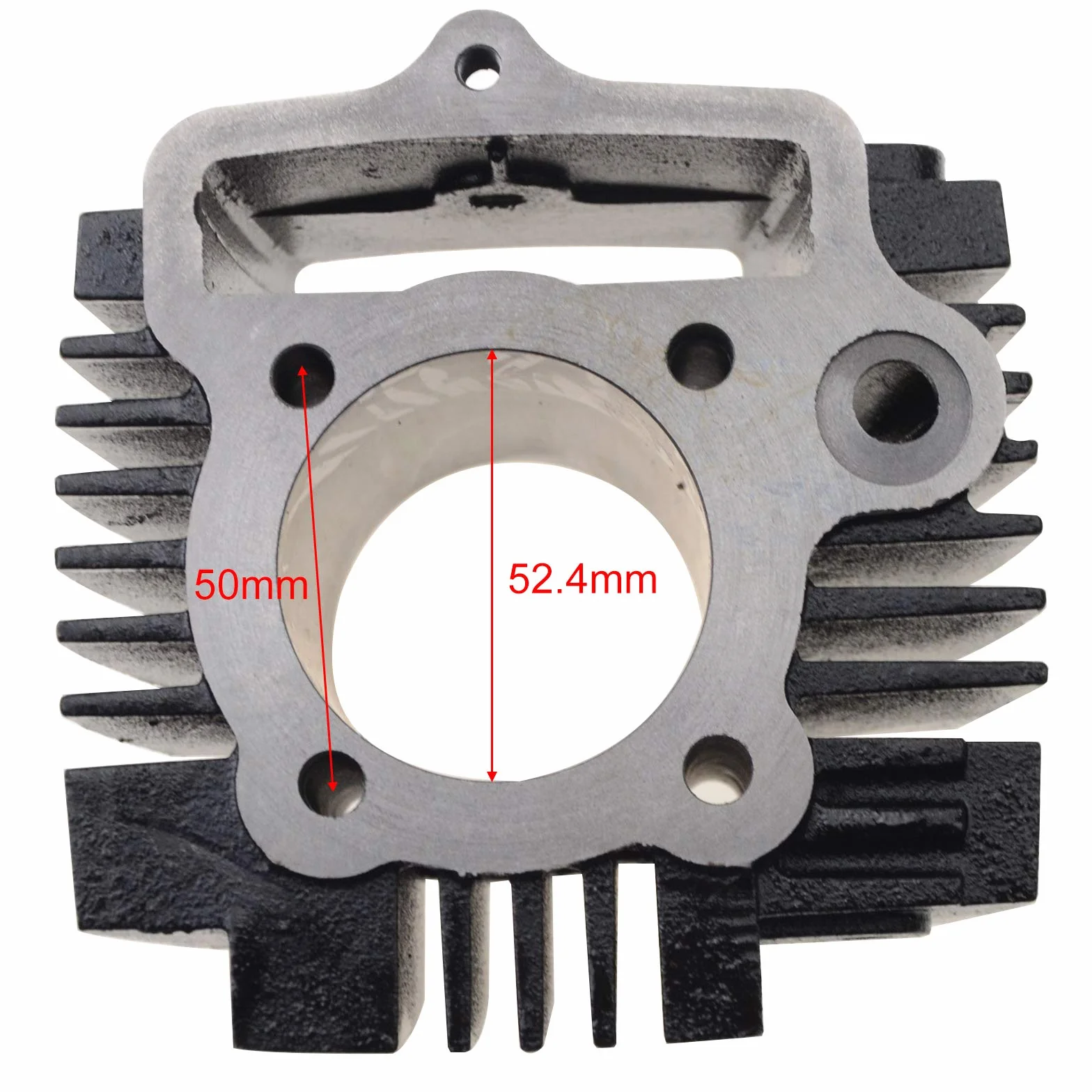GOOFIT Kit de Reconstrucción del Ensamblaje del Forro del Cilindro de 52.4 mm con el Pistón de Las Juntas Reemplazo para el Motor de Motocicleta 110cc 4 Tiempos ATV Go Kart Dirt Bike Pit Bike
