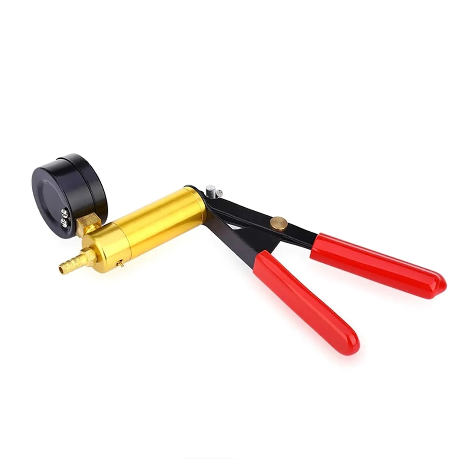 Kit de purga de freno 2 en 1, juego de prueba de bomba de vacío de mano compatible con automóviles con funda protegida, sistema de purga de embrague de freno de un solo hombre