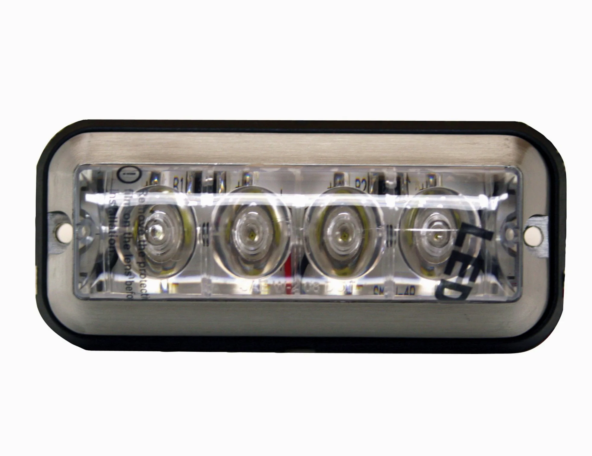 Buyers Products 8891004 Amber LED Strobe Light (4-7/8in RECT) by Buyers Products