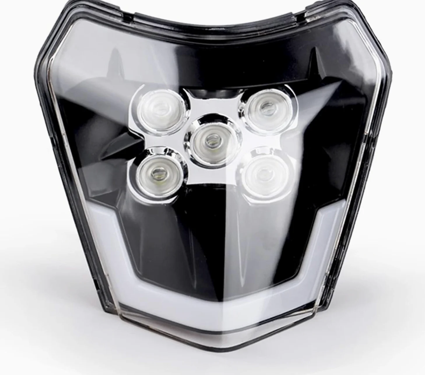 Placa de faro LED for motocicleta, faro delantero apto for KTM EXC 300 XC XCF XCW XCFW SX SXF SXS 125 a 690 2012-2022, mecha for faro delantero
