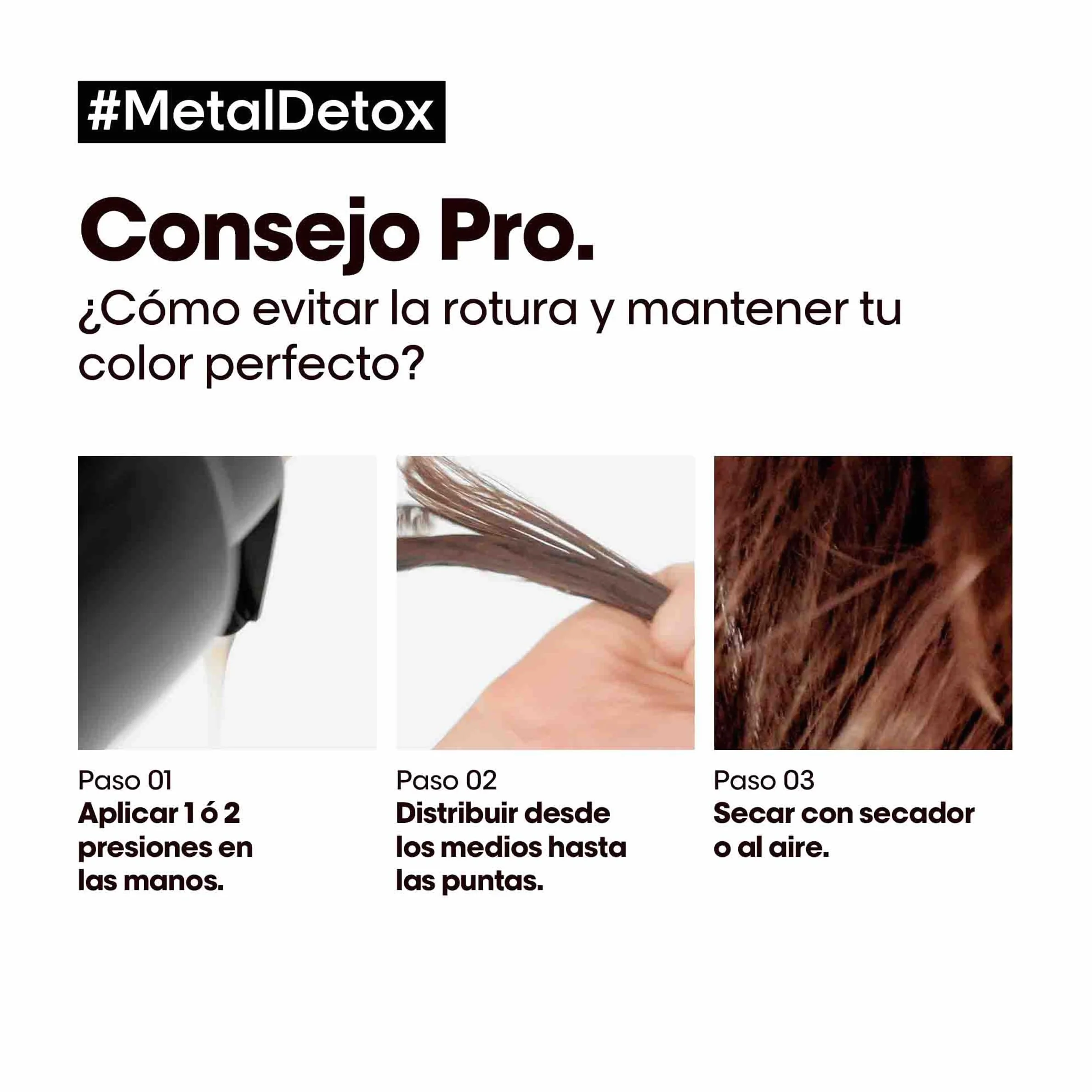 L'Oréal Professionnel Metal Detox Aceite Concentrado Protector Térmico Anti-Rotura 50 ml