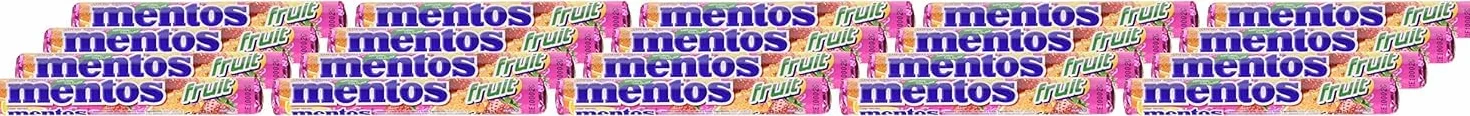 Mentos Caramelo Masticable 20x38g Frutas Variadas Caramelos Redondos