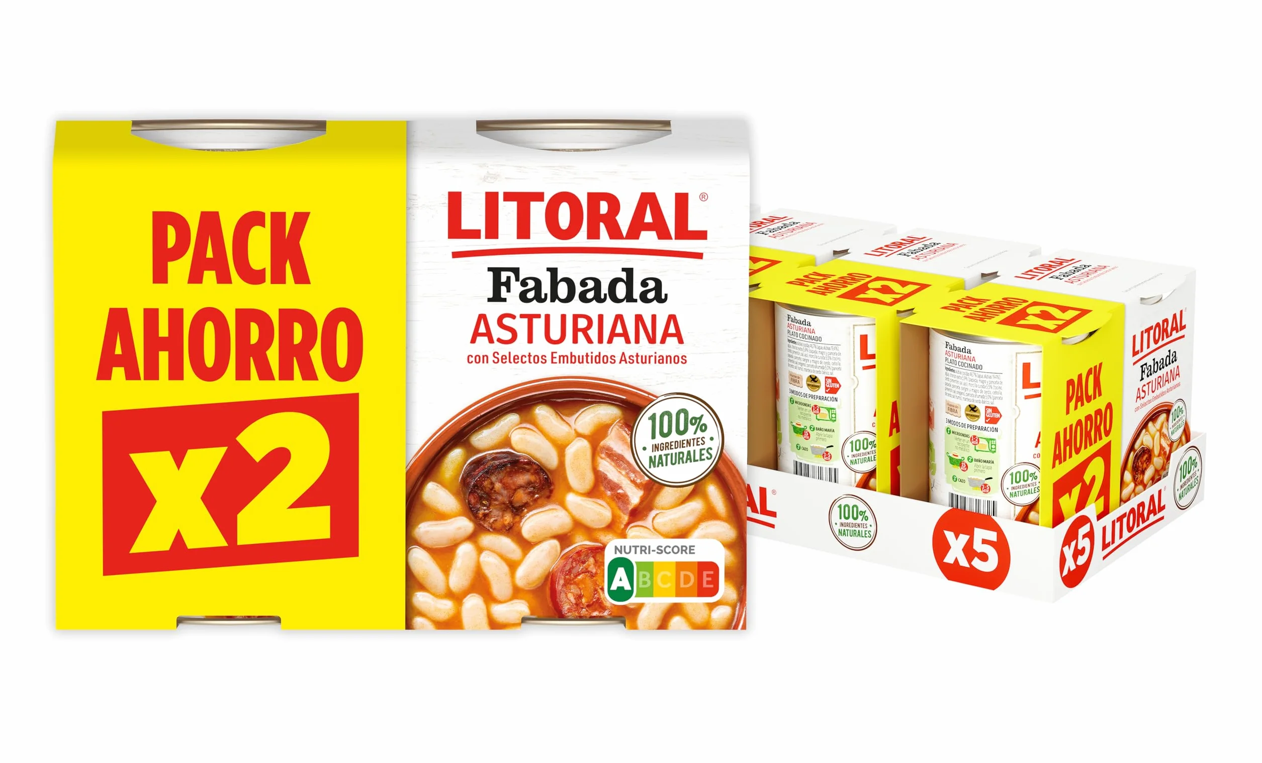 LITORAL Fabada Asturiana duplo 5 unidades (2x420g)