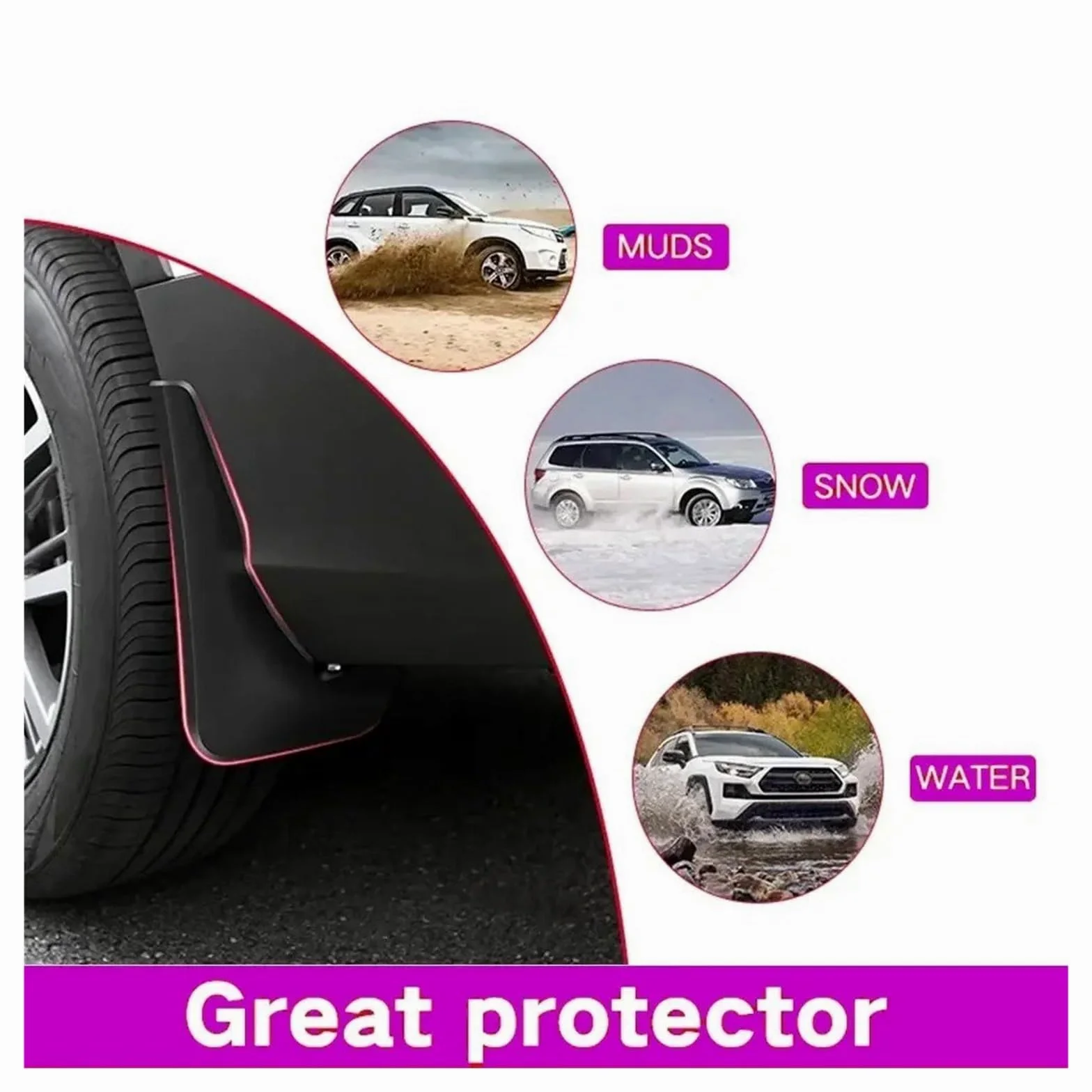 Faldillas para Coche para BMW para Mini para Clubman R55 R56 2010-2022 Guardabarros Accesorios Coche