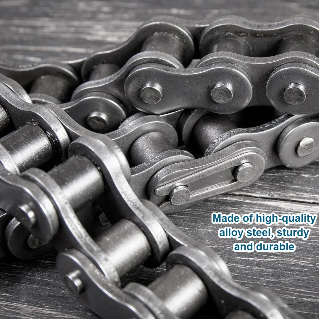 6pcs Master Links de Plata para Motocicleta ATV Quad 4 Wheeler Pocket Bike 50cc 70cc 90cc 110cc 125cc, 4uds Eslabones Principales de Cadena Aleación de Acero Robustos Eslabón Principal 428