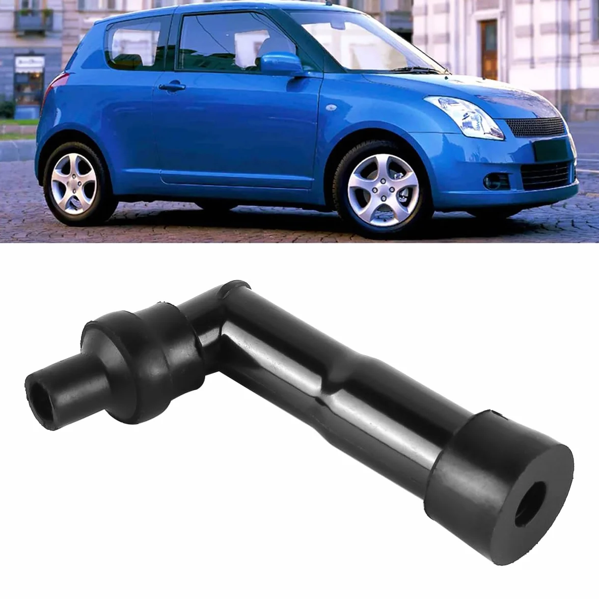 Tapa de resistencia de bujía de motocicleta de 102°. Tapa de bujía de motocicleta. Apta para bujías roscadas de 0,4 a 0,5 pulgadas. Apta para bujías de arranque roscadas de 10 mm/12 mm.