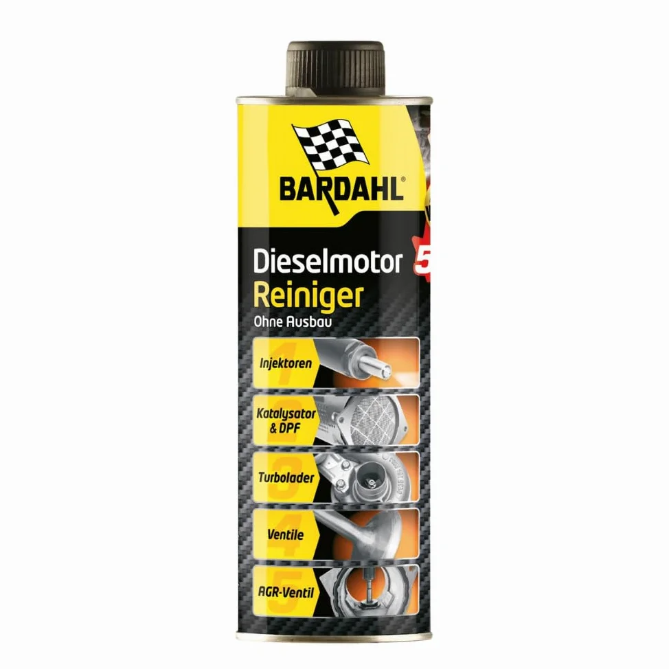 Bardahl Limpiador de motores diésel 5 en 1 | Limpiador de sistemas para motores diesel - Válvulas de limpieza AGR Filtro de partículas diésel DPF inyectores - 500 ml (5)