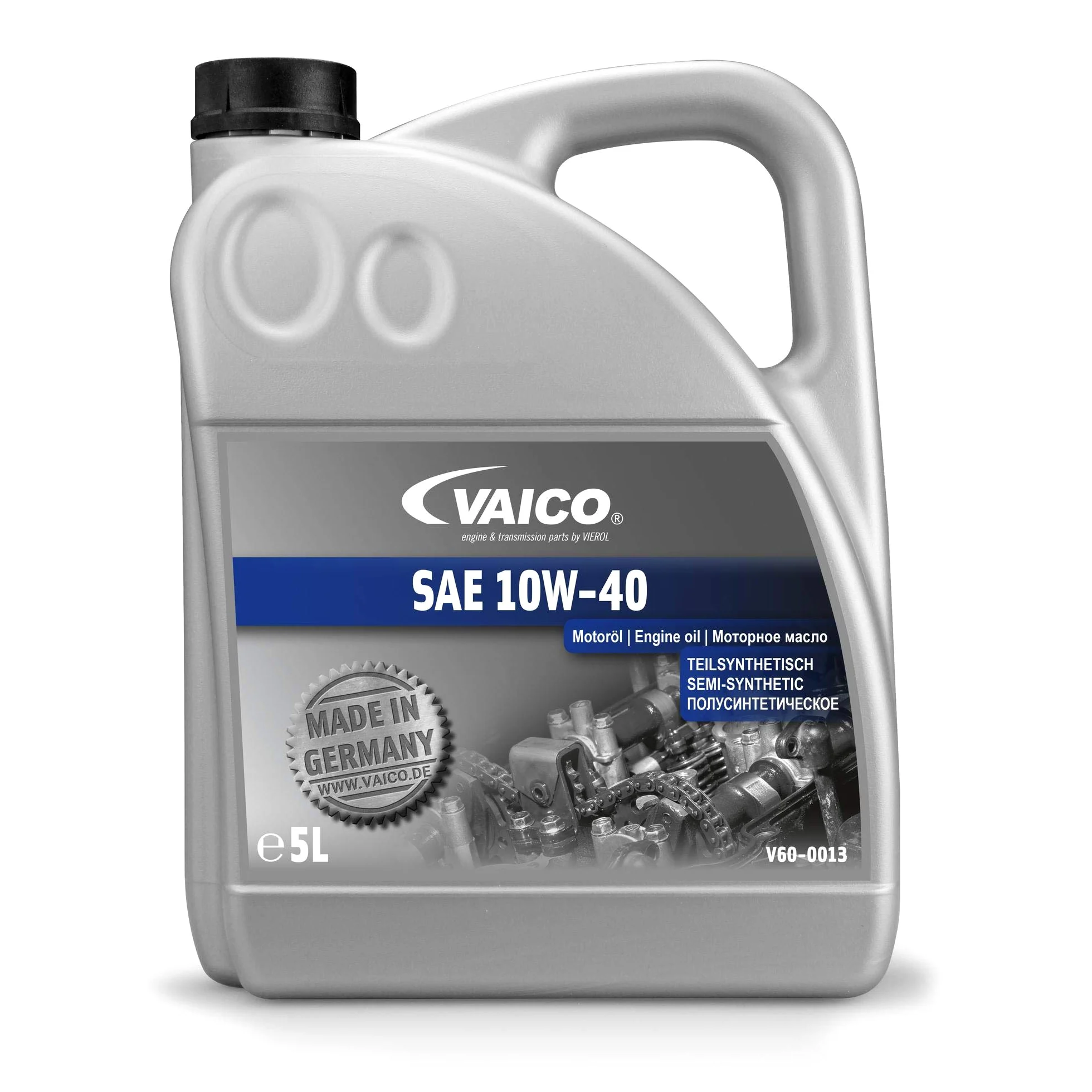 VAICO Aceite de motor 10W-40 aceite parcialmente sintético ACEA A3/B4 API SL API CF 5L Compatible con KIA RIO III UB, CITROËN C1 PM, PN, PEUGEOT 107 Hatchback PM, PN, SUZUKI SWIFT III MZ, EZ, TOYOTA