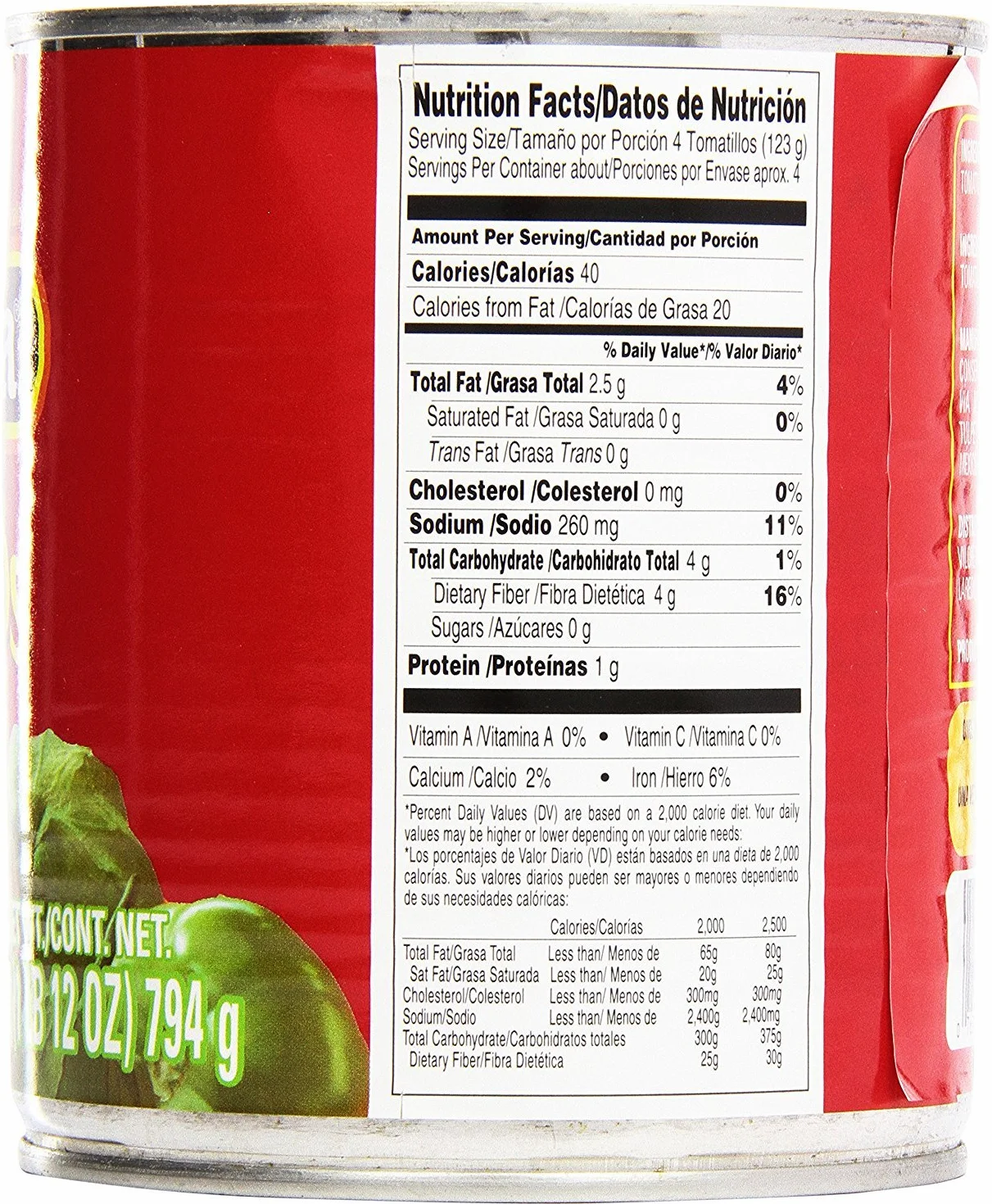 La Costeña entier Vert Tomatilles 794g
