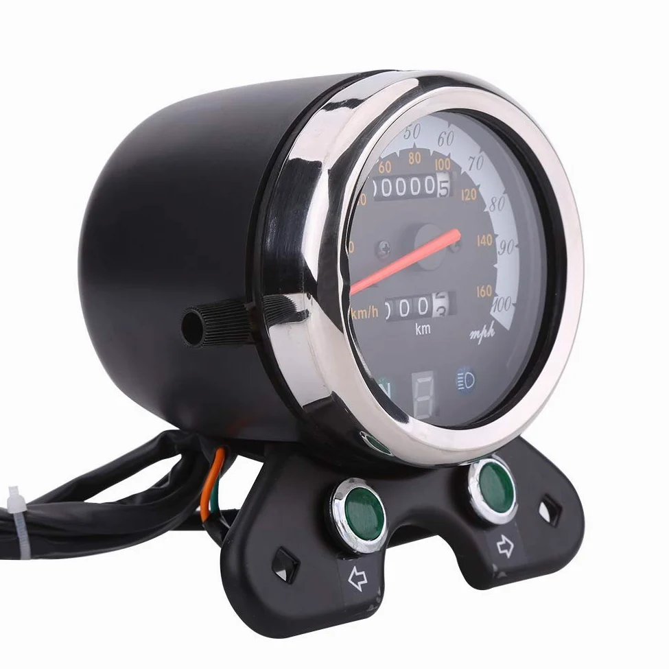 Odómetro Dual para Motocicleta, Velocímetro Universal, Velocímetro, Velocímetro de Plástico de Metal de 12 V, Velocímetro Gps Hytrack, Medidor de Engranajes, Pantalla Digital