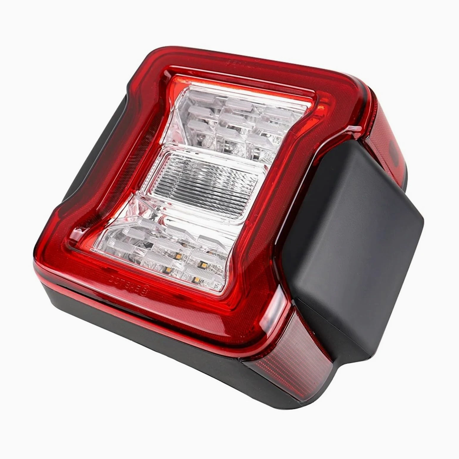Luz Trasera Coche para Jeep Wrangler JL 2018-2023 2X Luces Traseras LED para Automóvil, Luz De Freno Trasera, Luz De Señal De Giro Y Marcha Atrás Traseras Después Luces(Clear Euro Version)