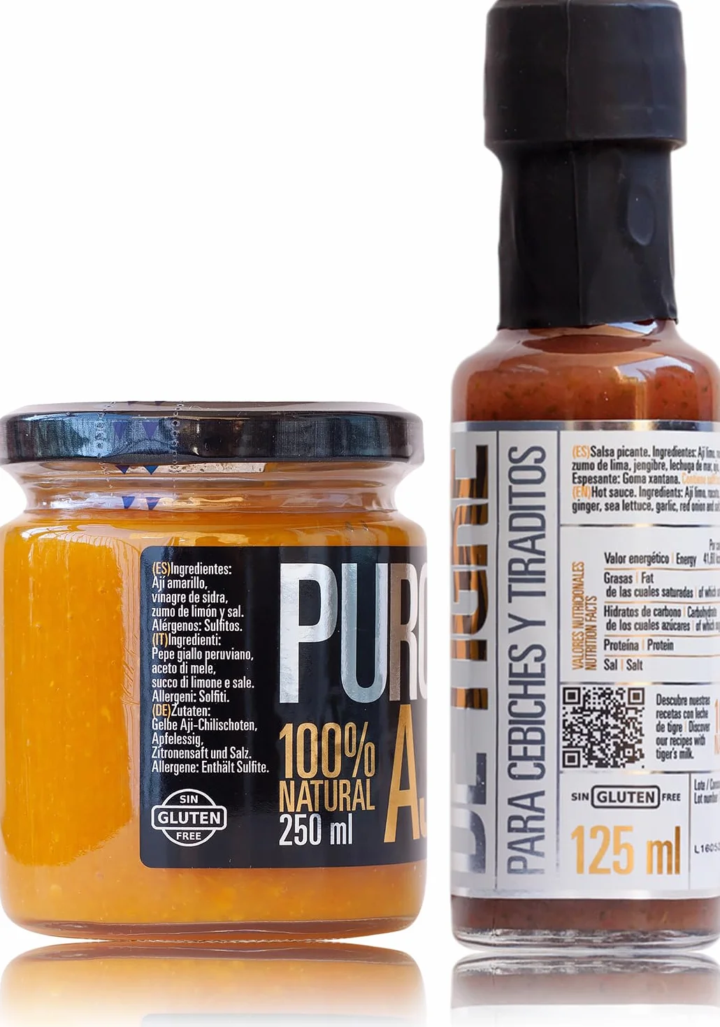 Pack Ceviche Ají amarillo y leche de tigre para preparar ceviches y tiraditos 100% naturales sin gluten